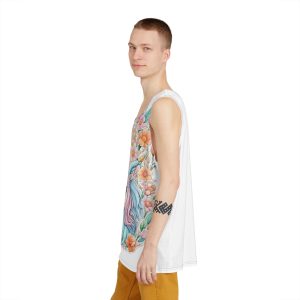 Beautiful Cute Unicorn With Colorful Fantasy Flowers (1) Mens Tank Aop