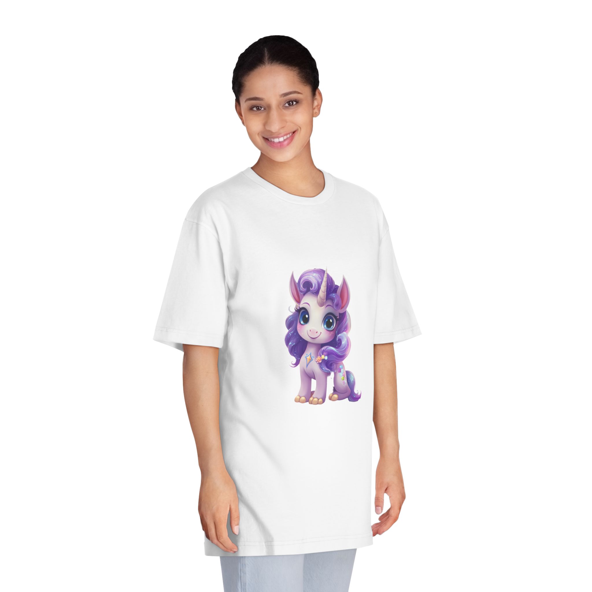 Unicorns 387 Unisex Classic Crewneck T Shirt - Image 3