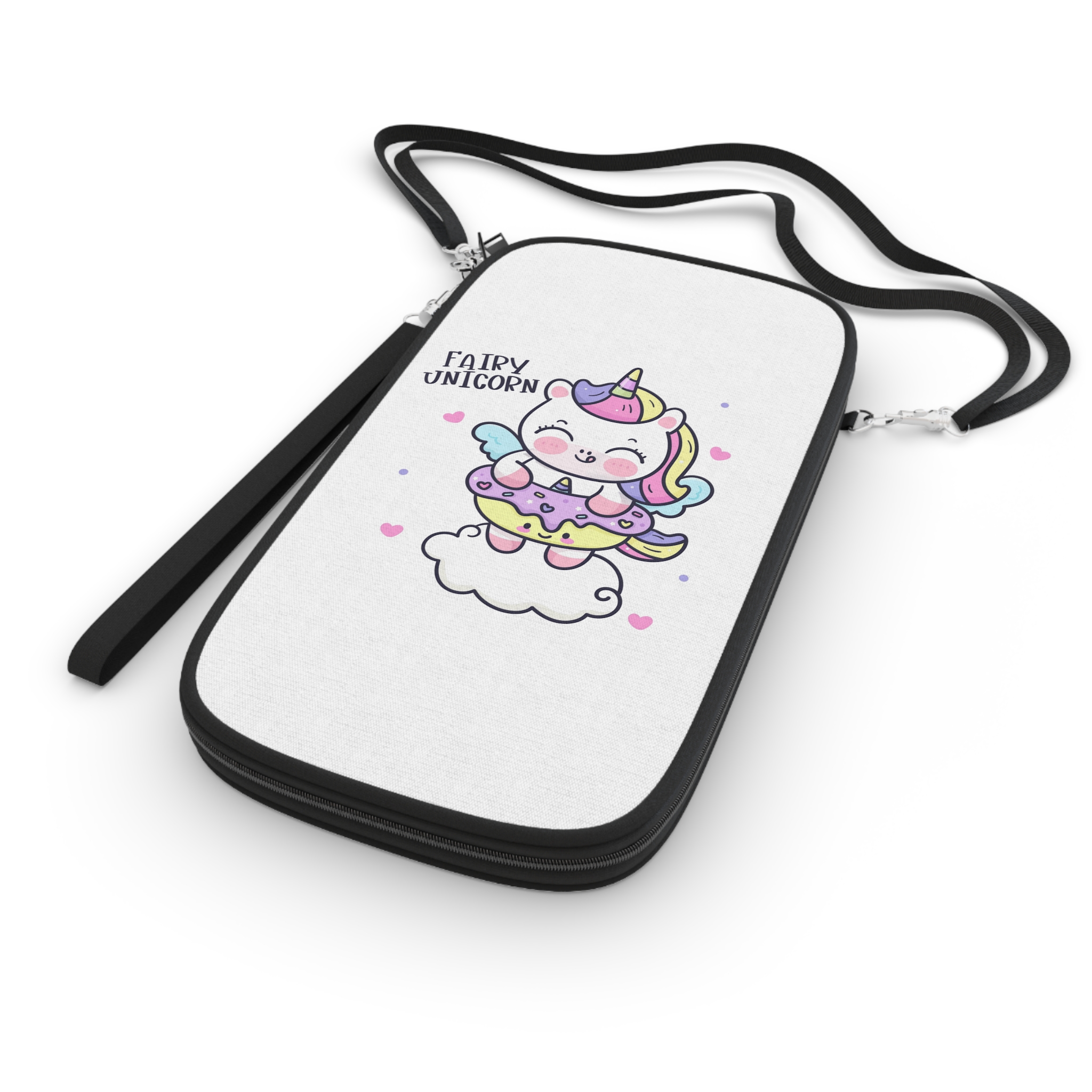 Cute Unicorn Cartoon Donut Cloud Kawaii Animal Passport Wallet - Image 3