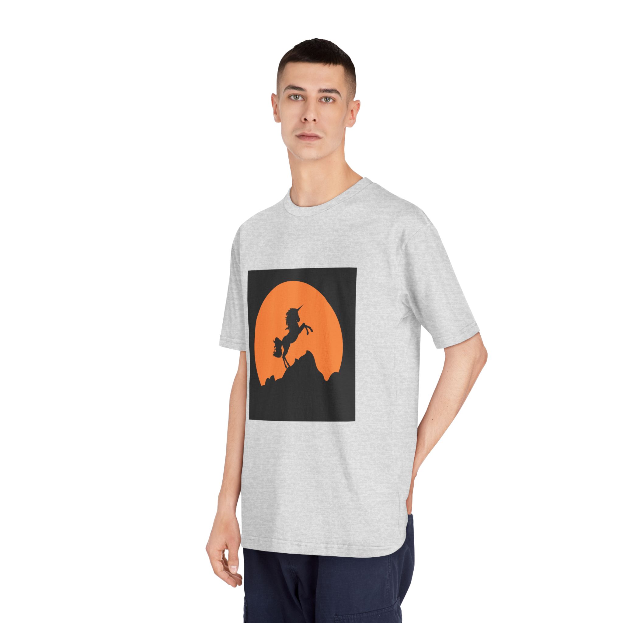 Unicorn Silhouette Unisex Classic Crewneck T Shirt - Image 16
