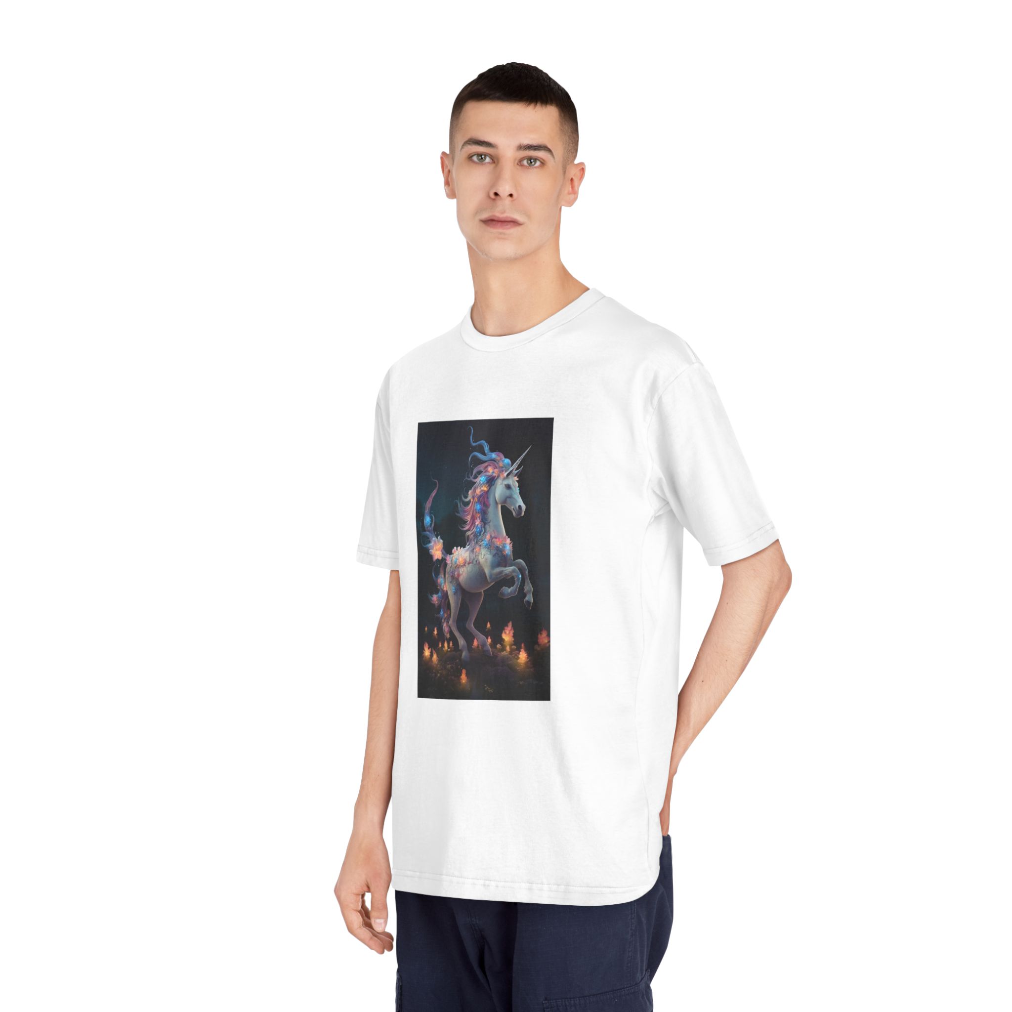 Magical Mythical Unicorn Creature 4 Unisex Classic Crewneck T Shirt - Image 4