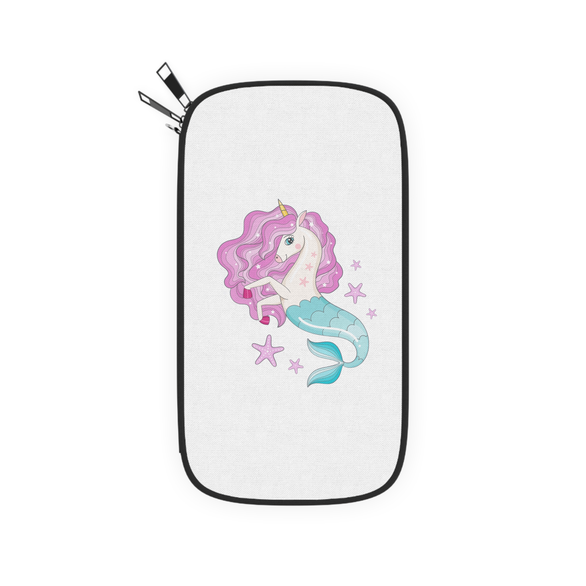 Beautiful Seahorse Unicorn With Pink Mane Passport Wallet - Image 2