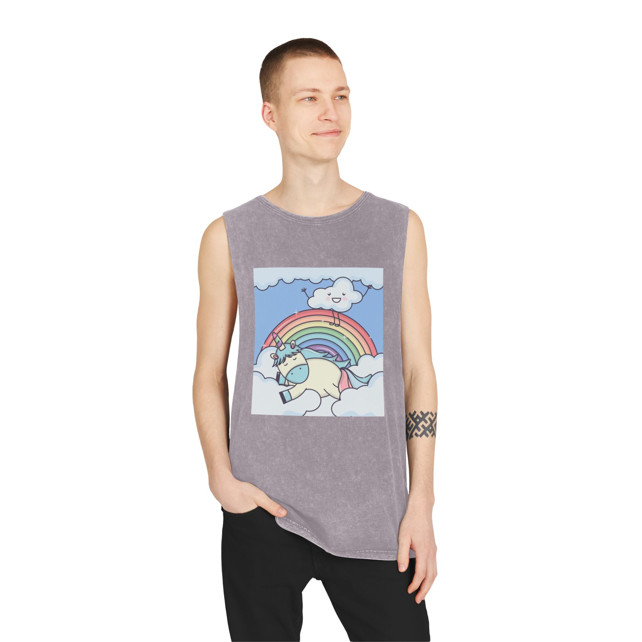Unicorn V353 Unisex Stonewash Tank Top - Image 19