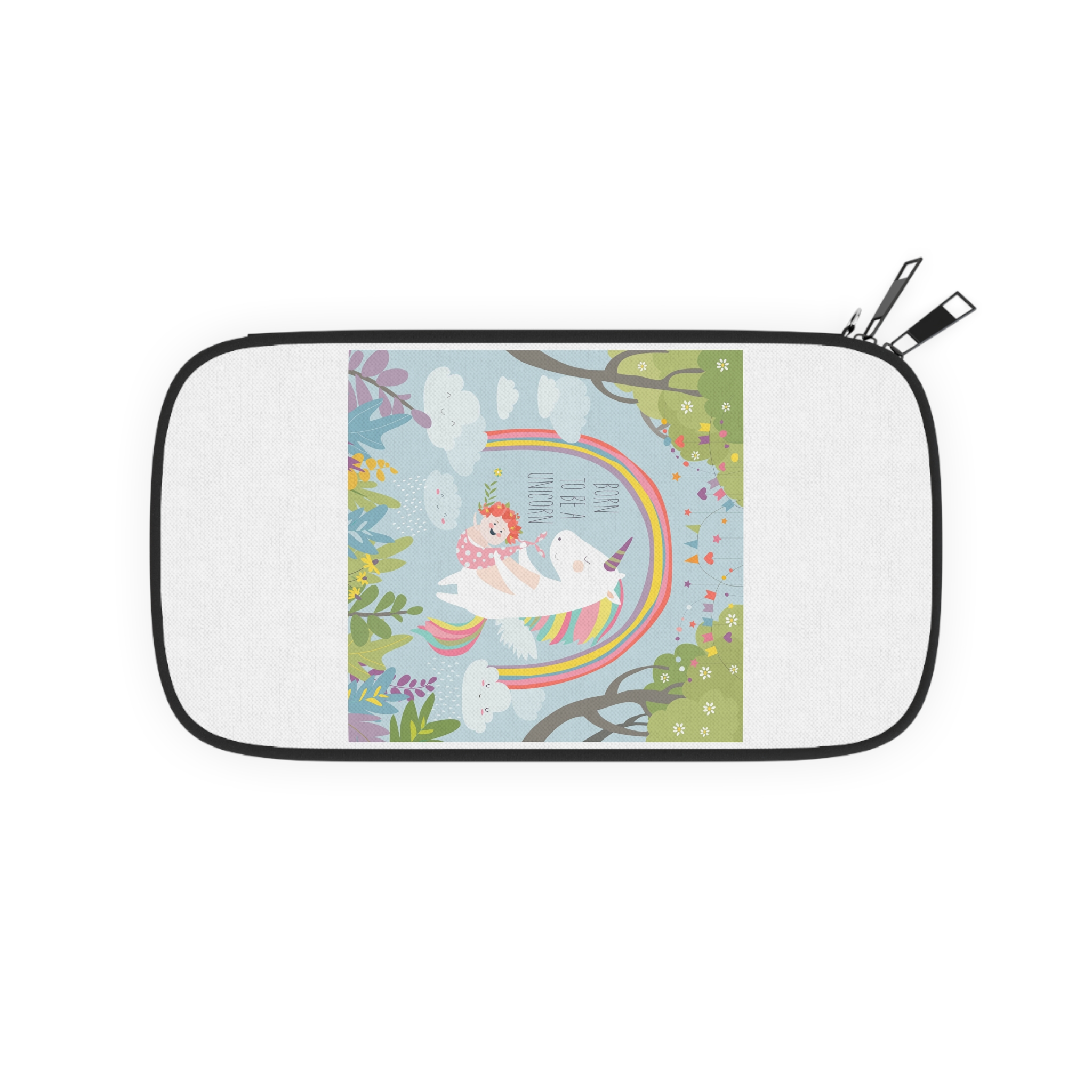 Cute Unicorn With Baby Passport Wallet