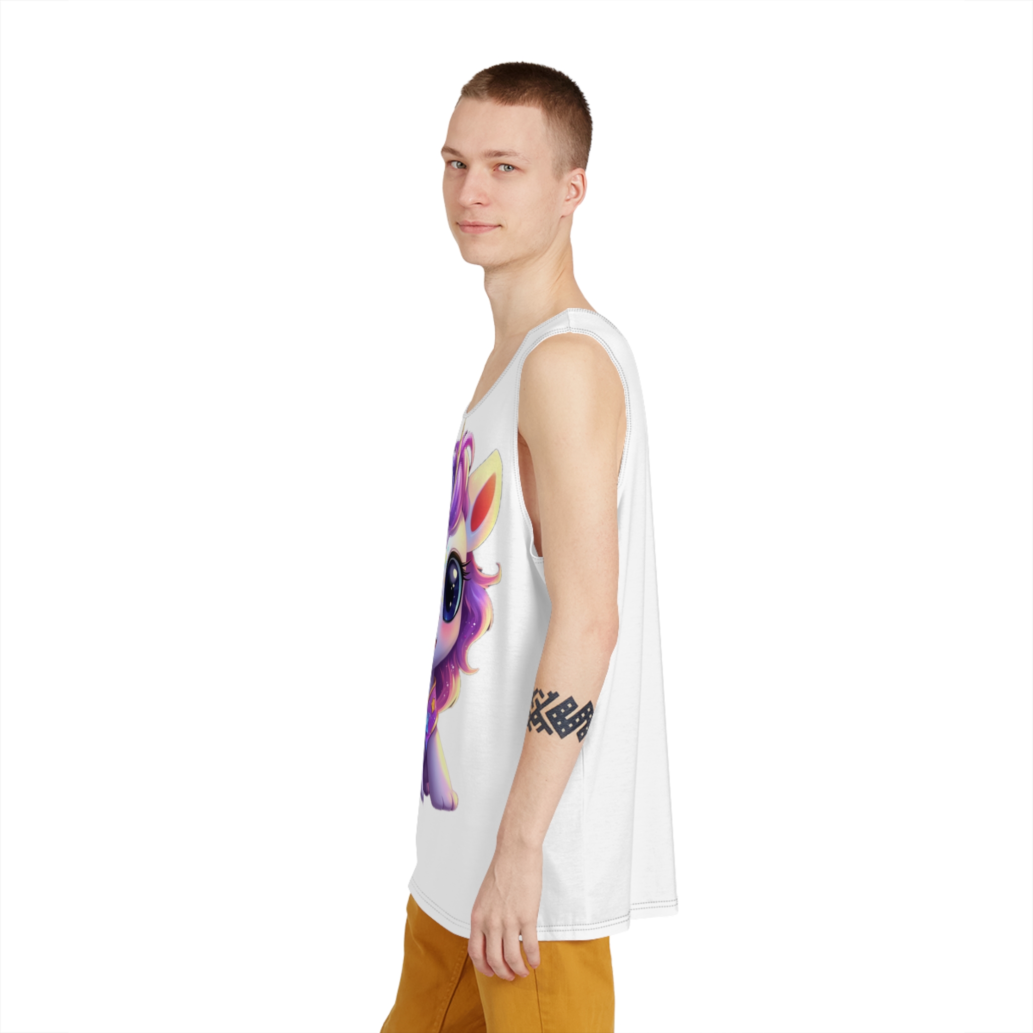 Beautiful Cute Baby Unicorn (4) Mens Tank Aop