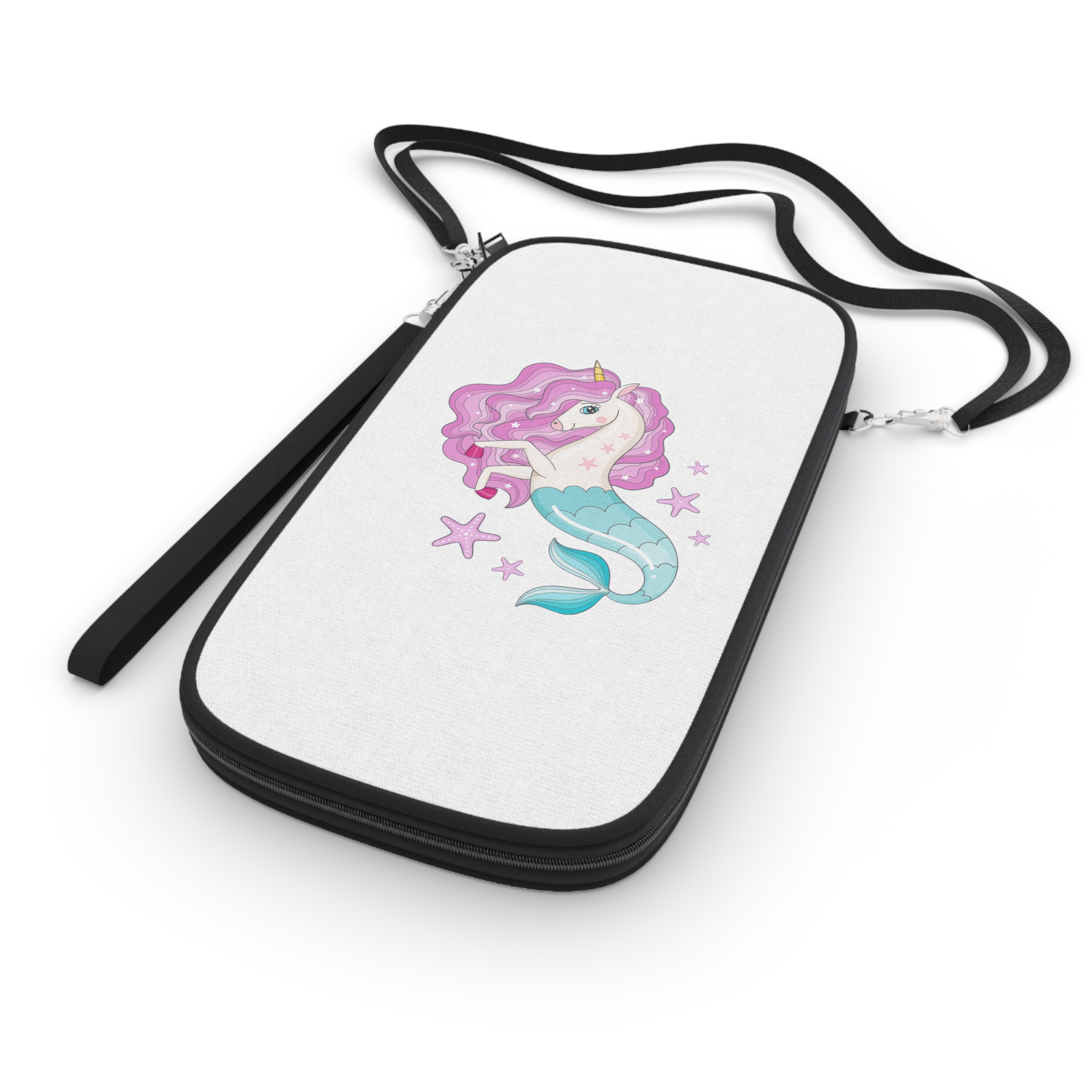 Beautiful Seahorse Unicorn With Pink Mane Passport Wallet - Image 3