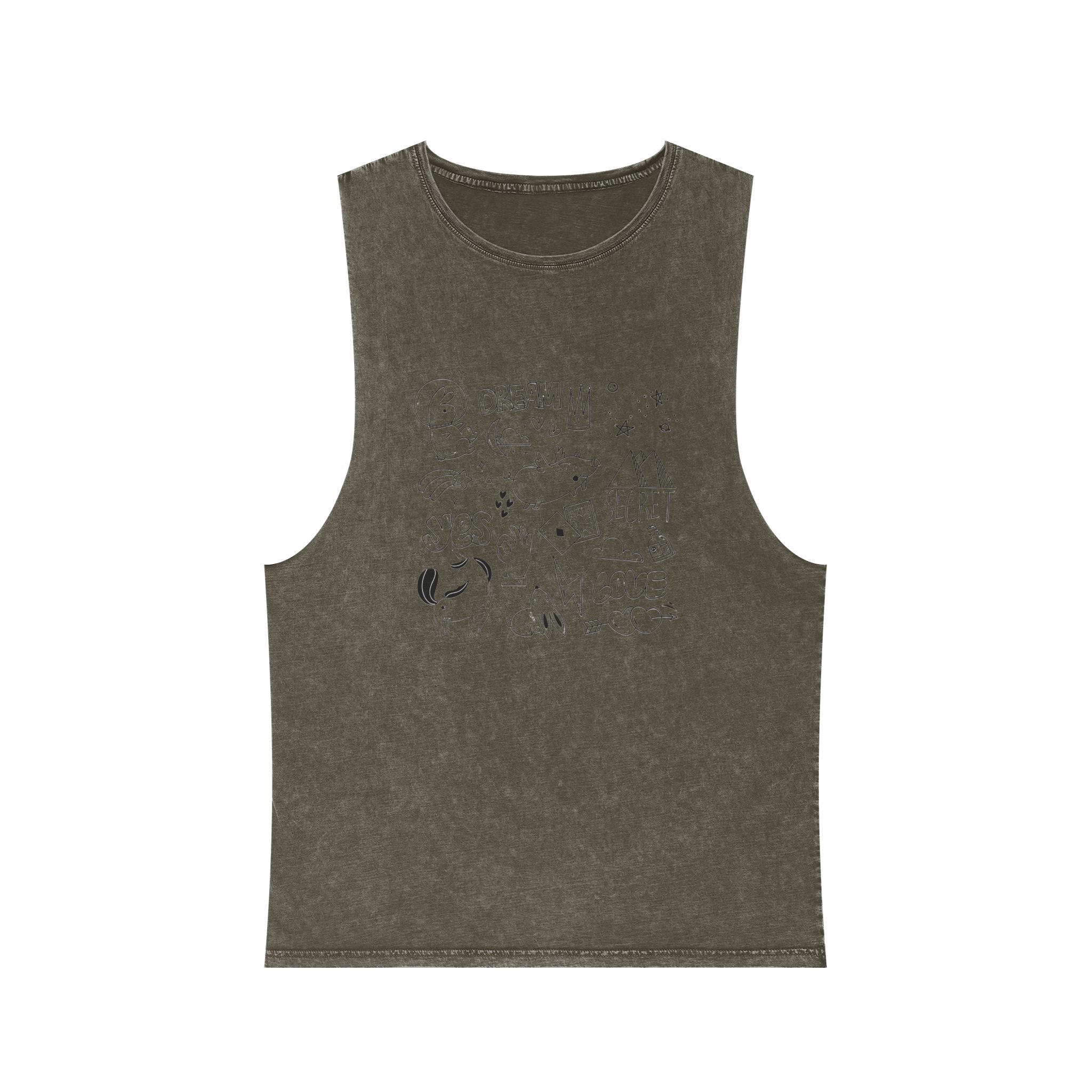 Unicorn V146 Unisex Stonewash Tank Top - Image 5