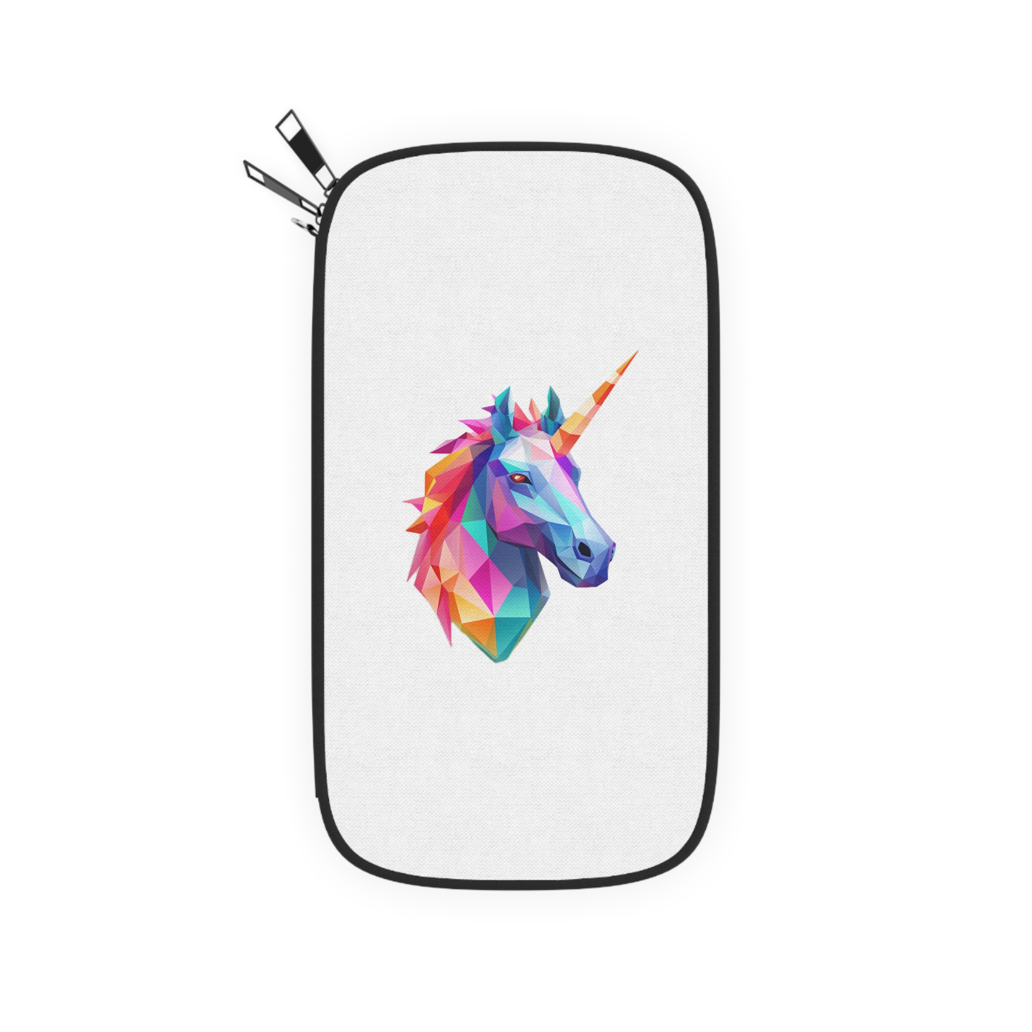 Mythical Unicorn With Poly Style (1) Passport Wallet - Image 2