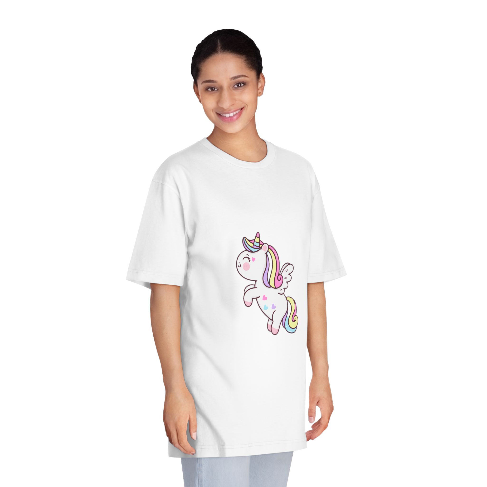 Unicorn V539 Unisex Classic Crewneck T Shirt - Image 3