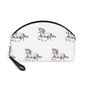 Beautiful Unicorn Running Magical Meadow Unicorn Background Images Whimsical Unicorn (7) Makeup Bag