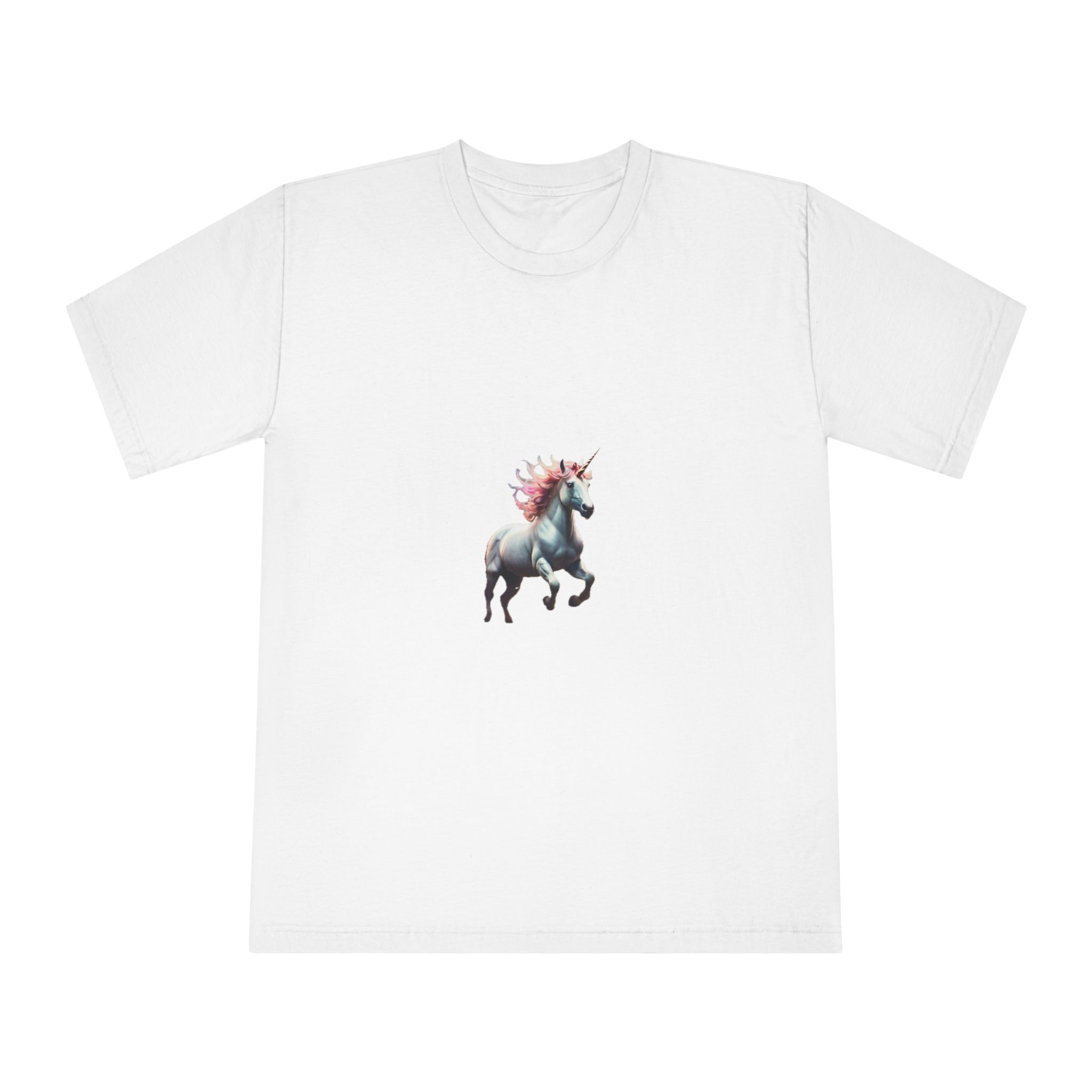 Beautiful Unicorn Running Magical Meadow Unicorn Background Images Whimsical Unicorn (22) Unisex Classic Crewneck T Shirt