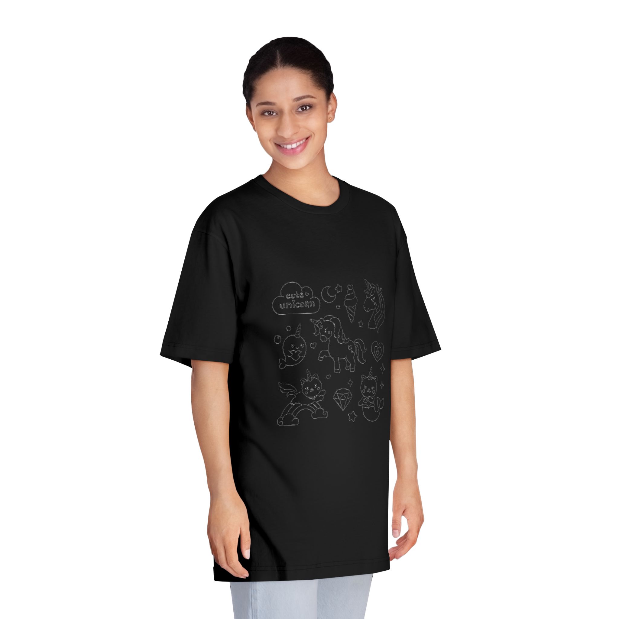 Unicorn V694 Unisex Classic Crewneck T Shirt - Image 7