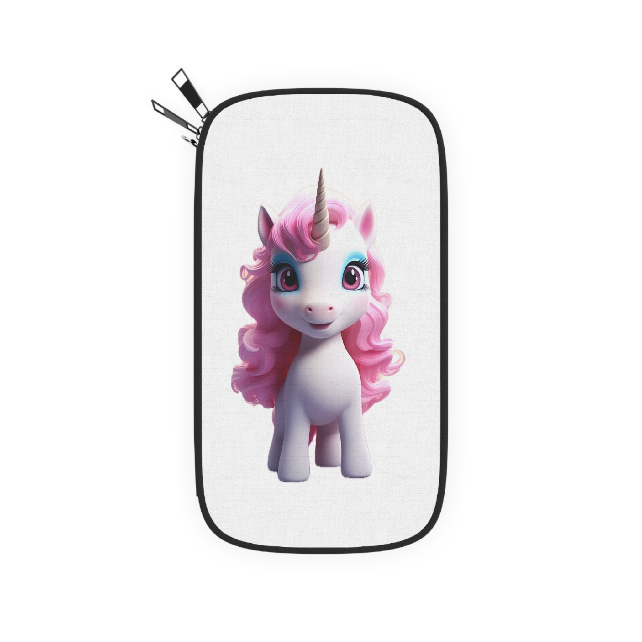 Colorful Cartoon Animated 3d Unicorn Children (11) Passport Wallet - Image 2