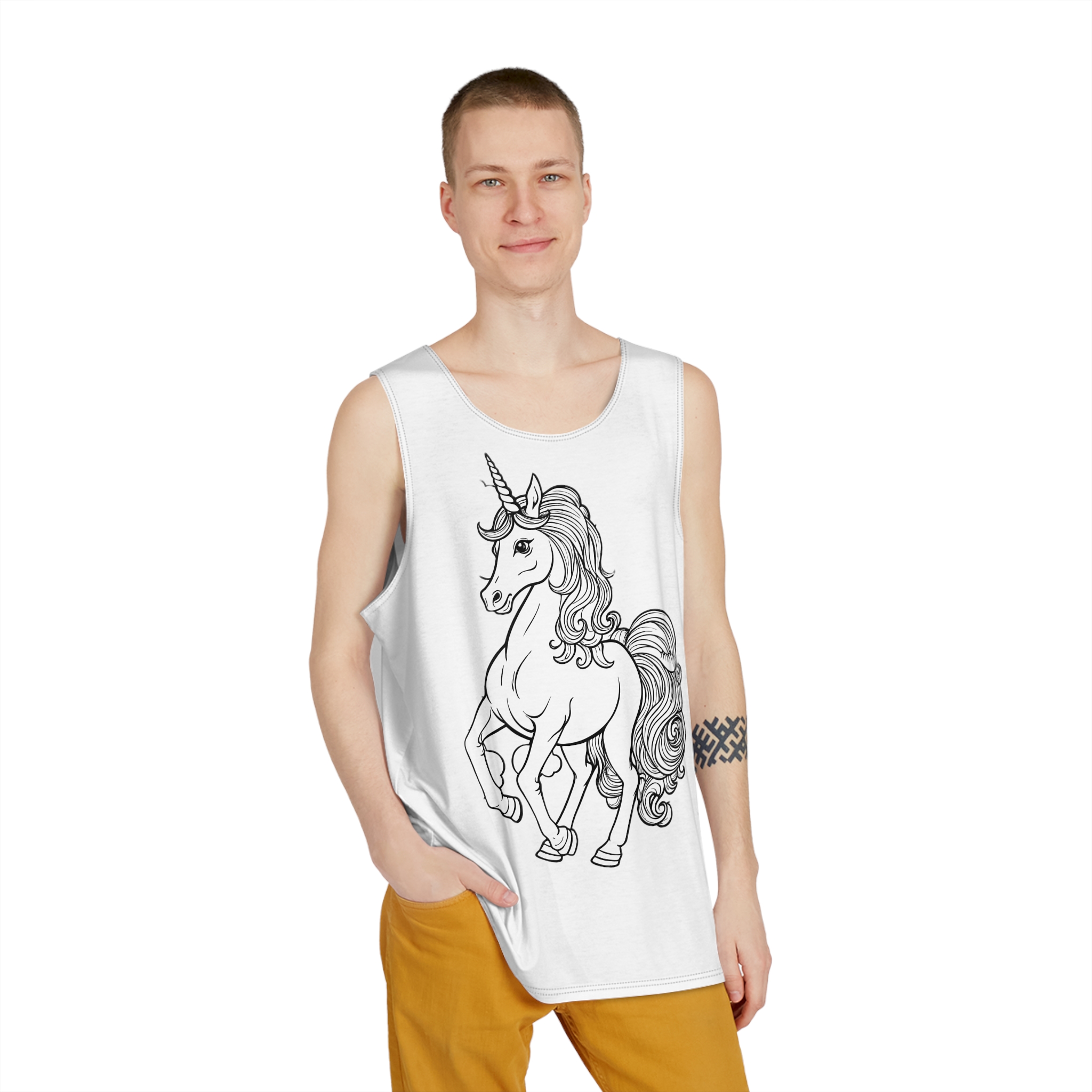 Unicorn V918 Mens Tank Aop - Image 3