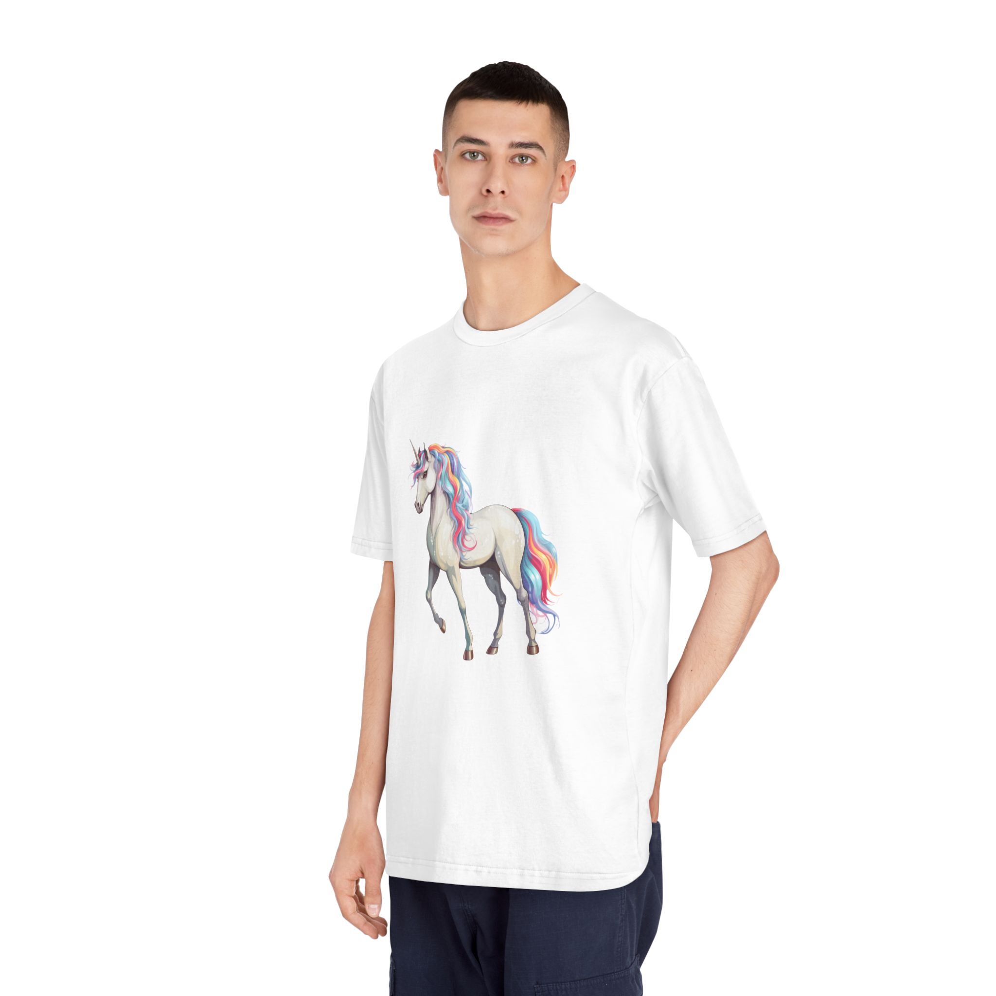 Unicorns 195 Unisex Classic Crewneck T Shirt - Image 4