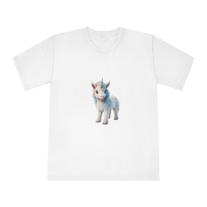 Colorful Cartoon Animated 3d Unicorn Children (7) Unisex Classic Crewneck T Shirt