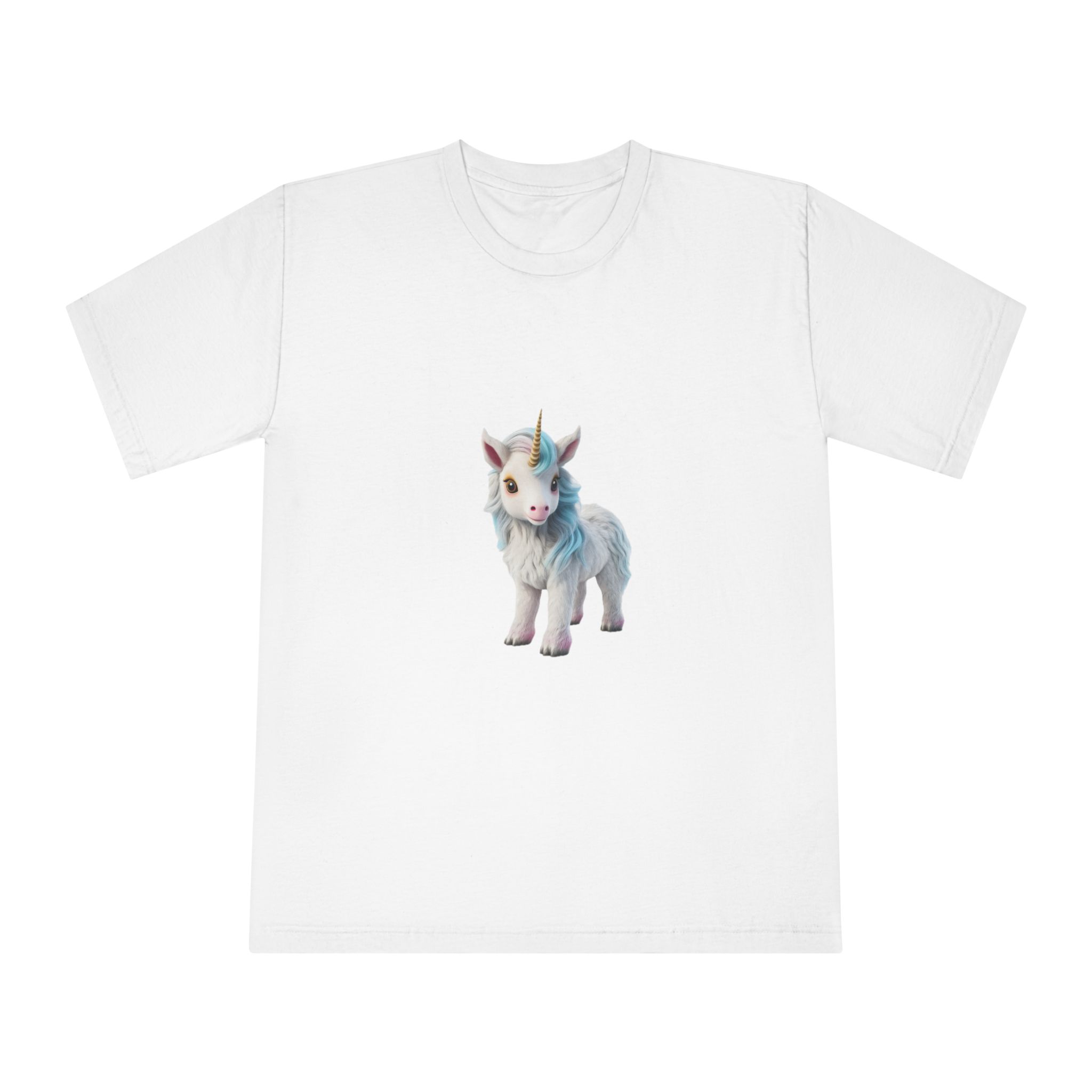 Colorful Cartoon Animated 3d Unicorn Children (7) Unisex Classic Crewneck T Shirt
