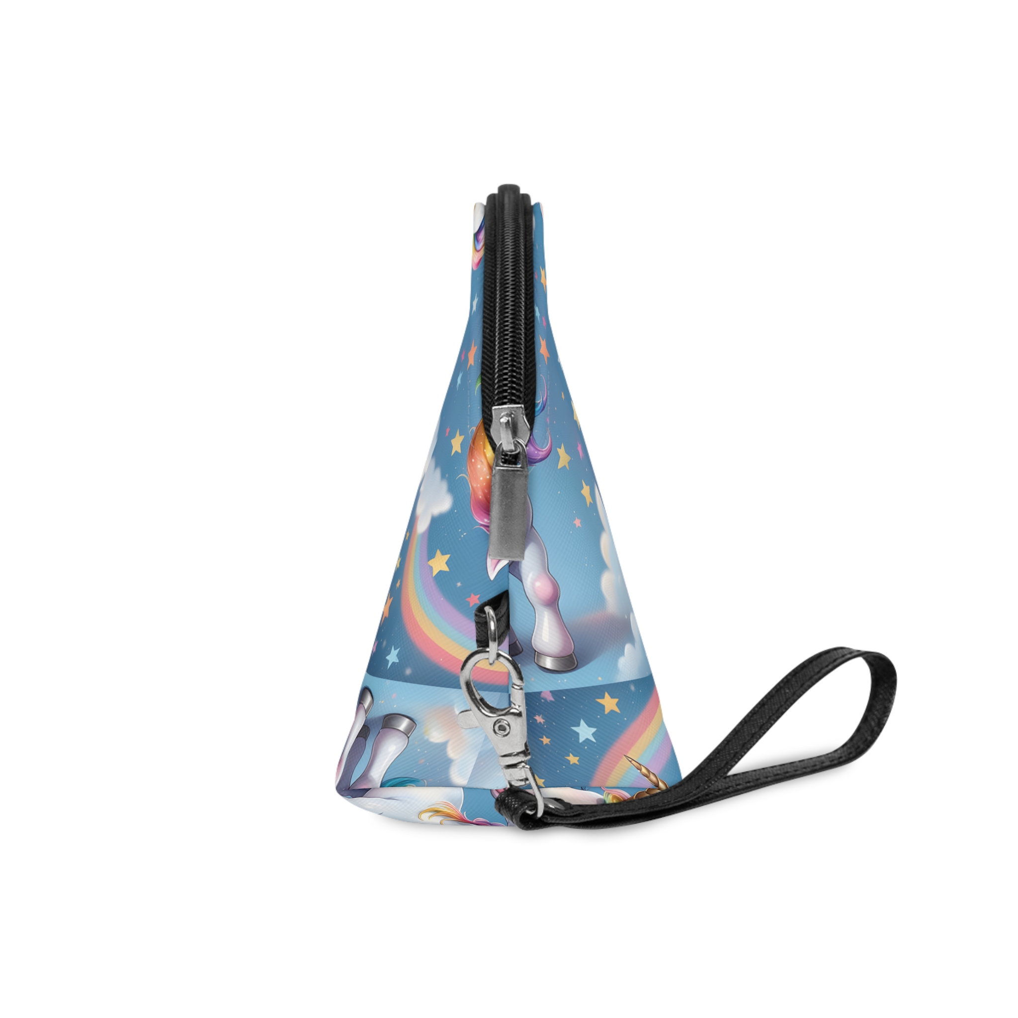Happy Unicorn Background Sky Rainbow Copy Makeup Bag - Image 3