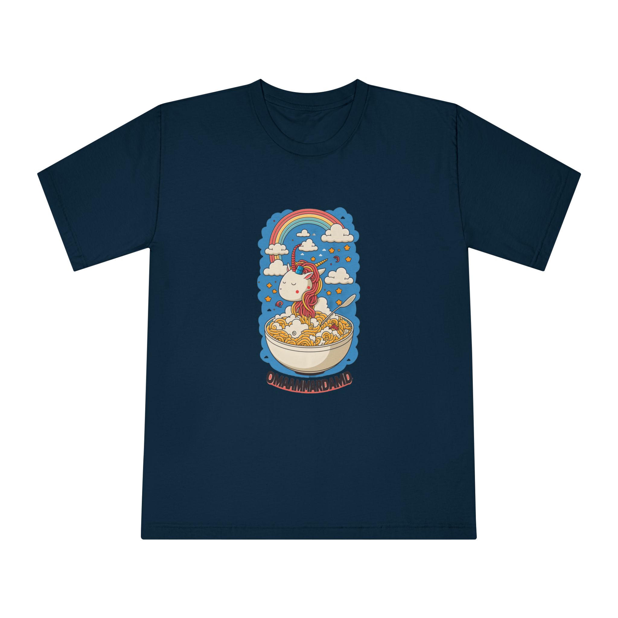 Cute Kawaii Unicorn Graphic Eating Ramen (1) Unisex Classic Crewneck T Shirt - Image 17