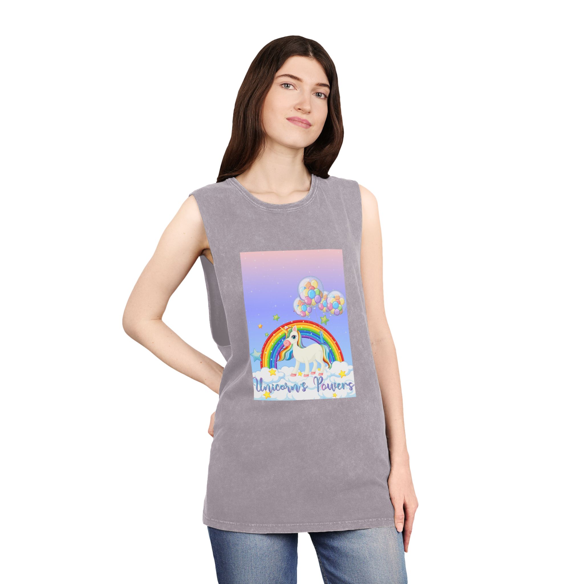 Unicorn V466 Unisex Stonewash Tank Top - Image 20