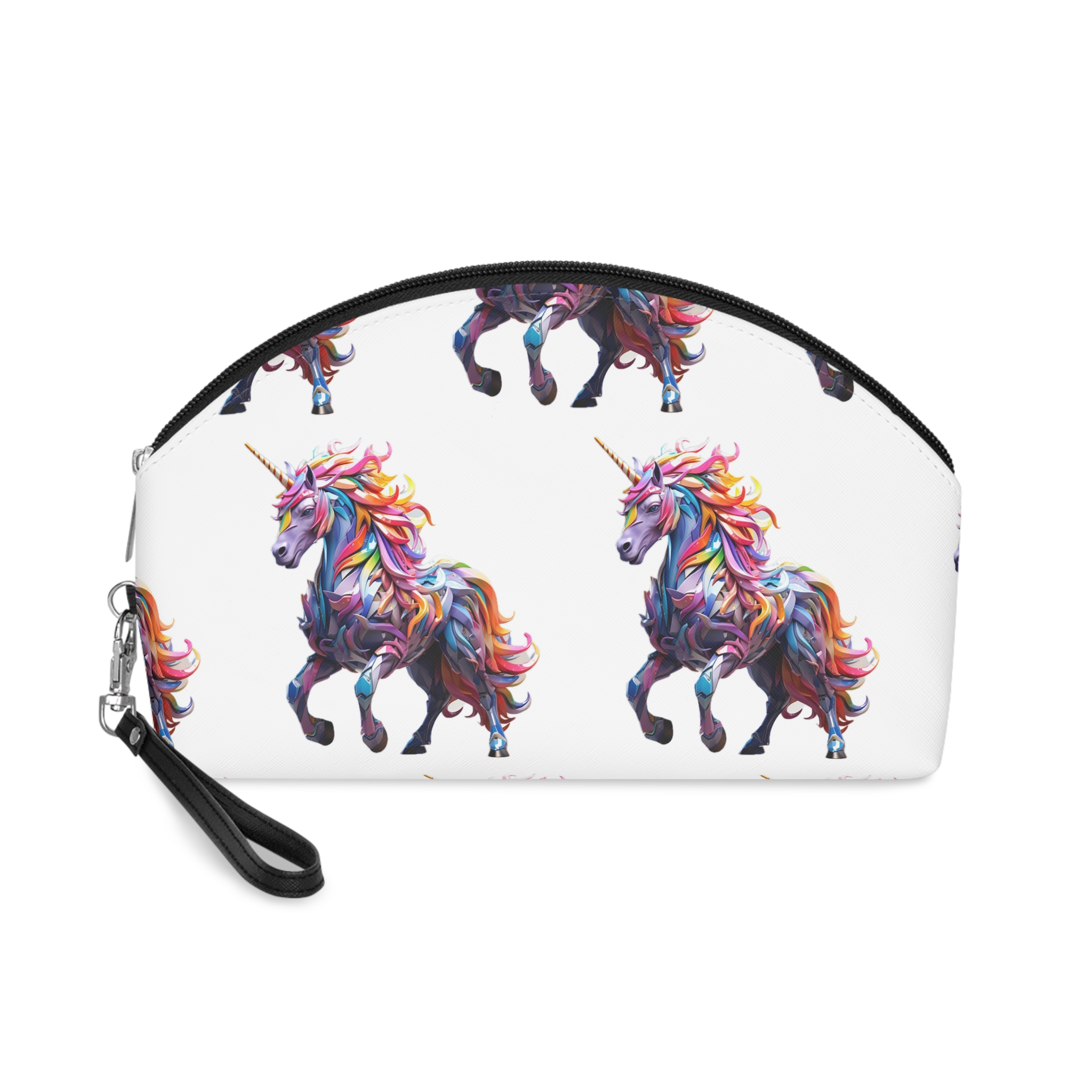 Colorful 3d Mythical Unicorn (4) Makeup Bag