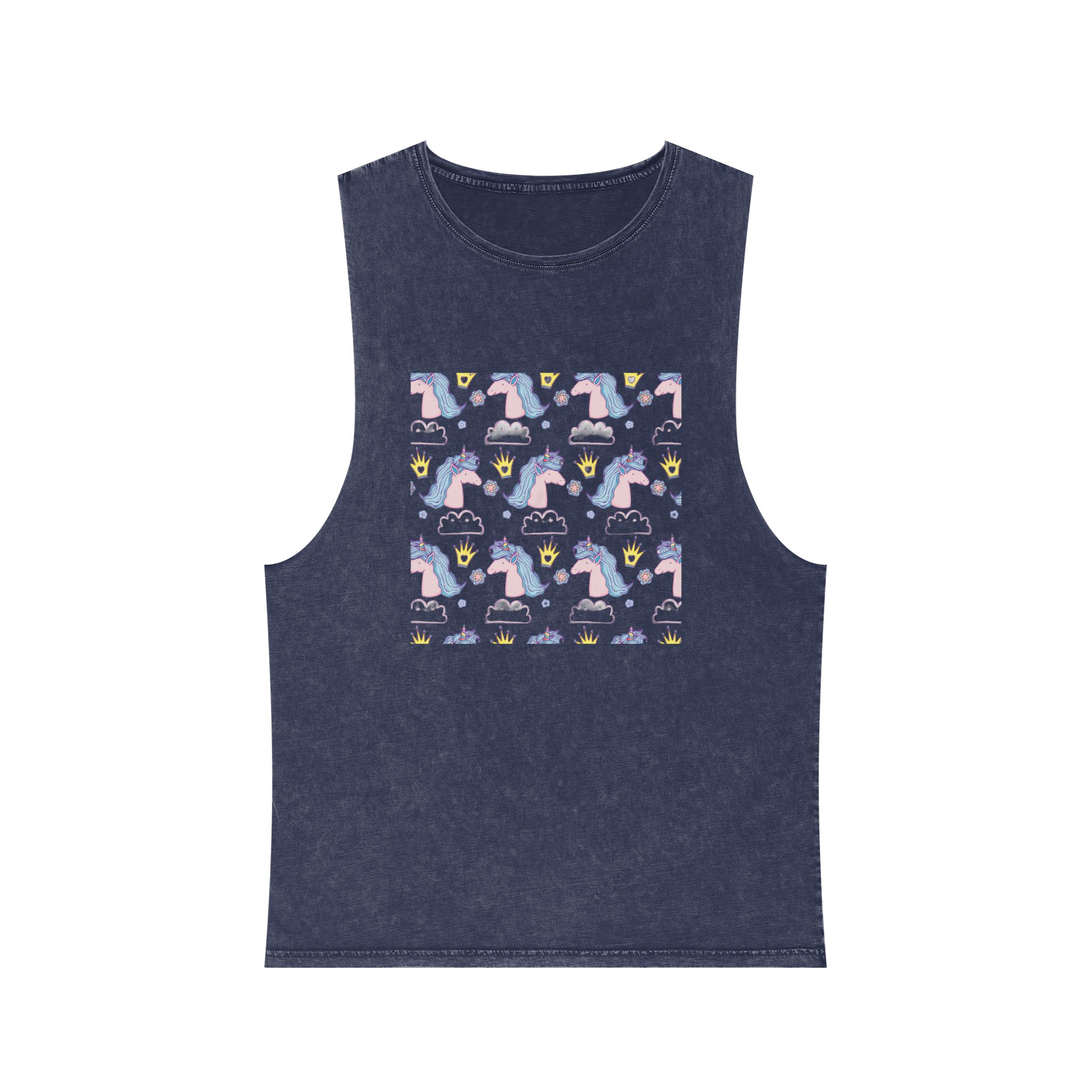 Unicorn V148 Unisex Stonewash Tank Top - Image 13