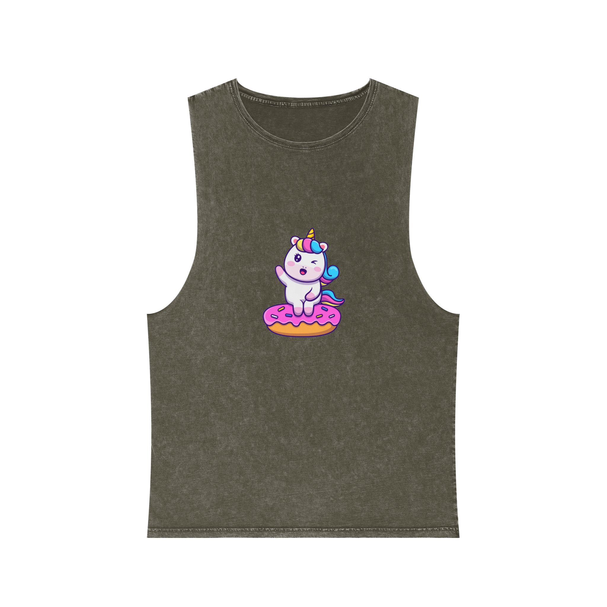Unicorn V504 Copia Unisex Stonewash Tank Top - Image 5