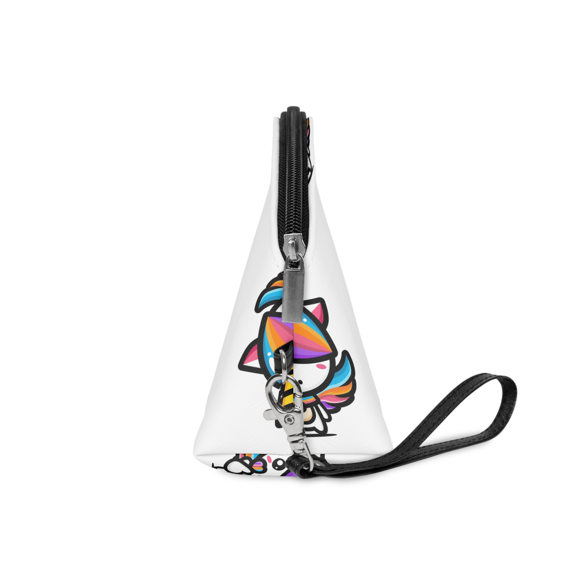 Cute Unicorn With Finger Love Pose Makeup Bag - Image 3