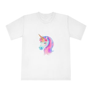 Cute Unicorn Watercolor Hand Painted 01 Unisex Classic Crewneck T Shirt