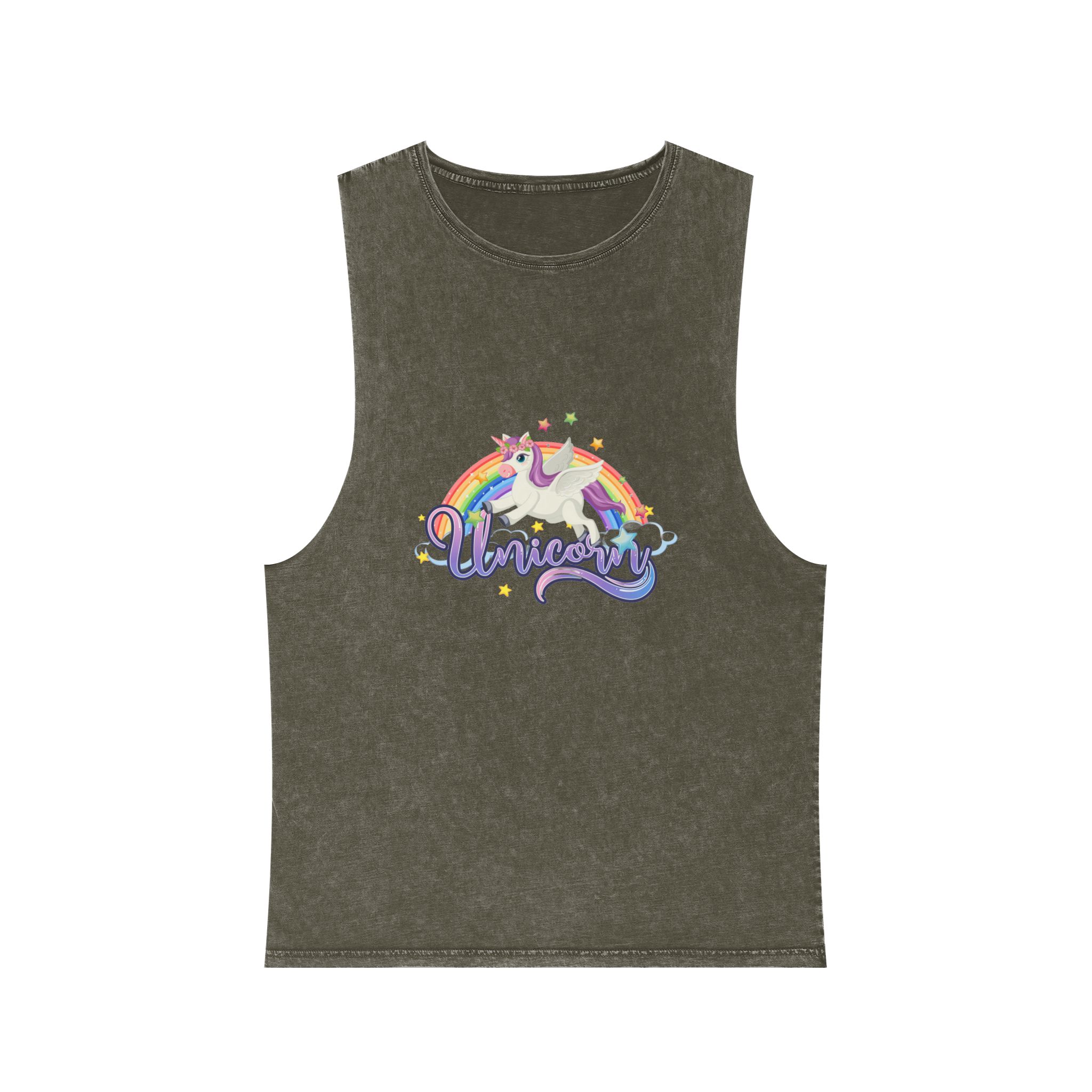 Unicorn V435 Unisex Stonewash Tank Top - Image 5