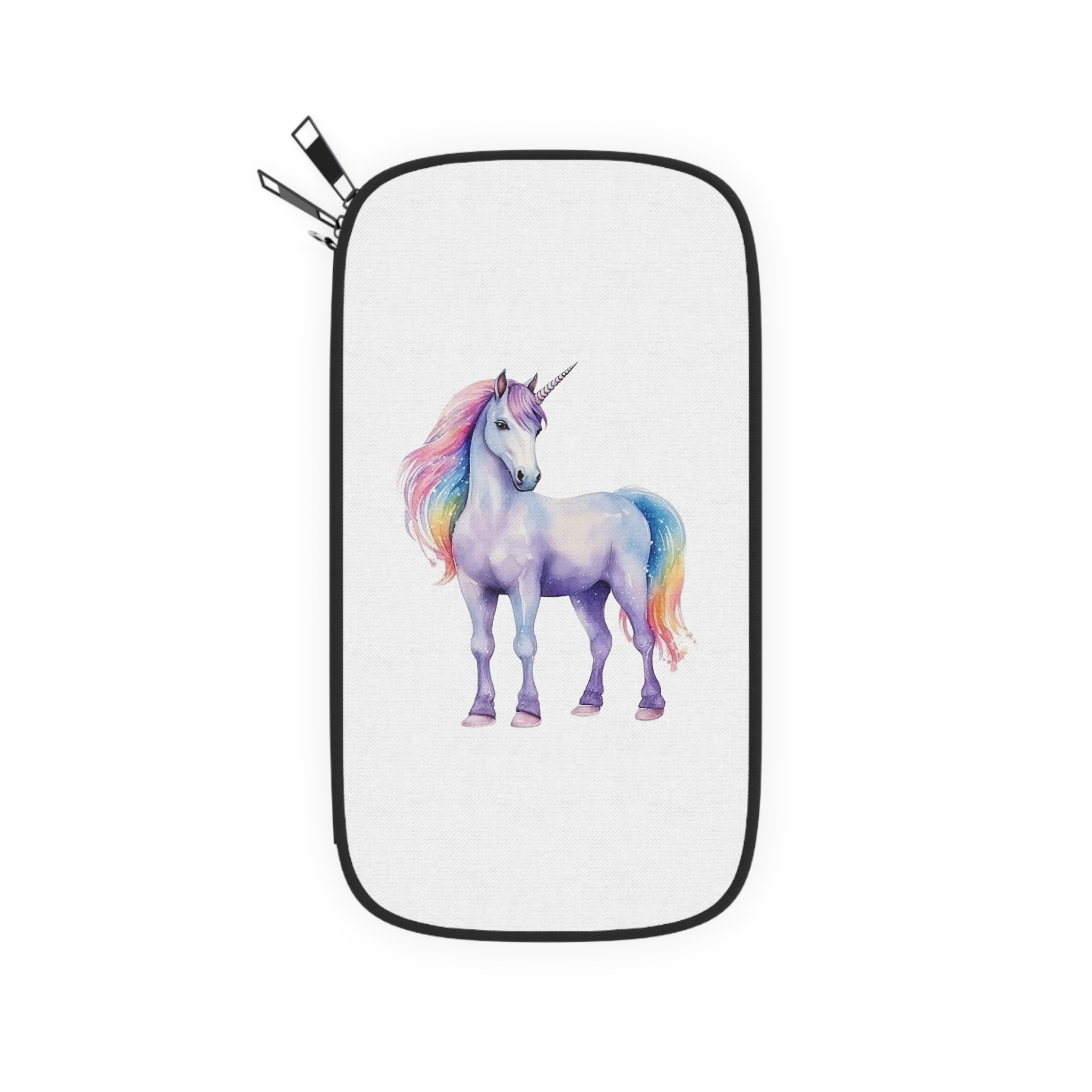 Cute Watercolor Unicorn Illustration Ai Generativexa Passport Wallet - Image 2