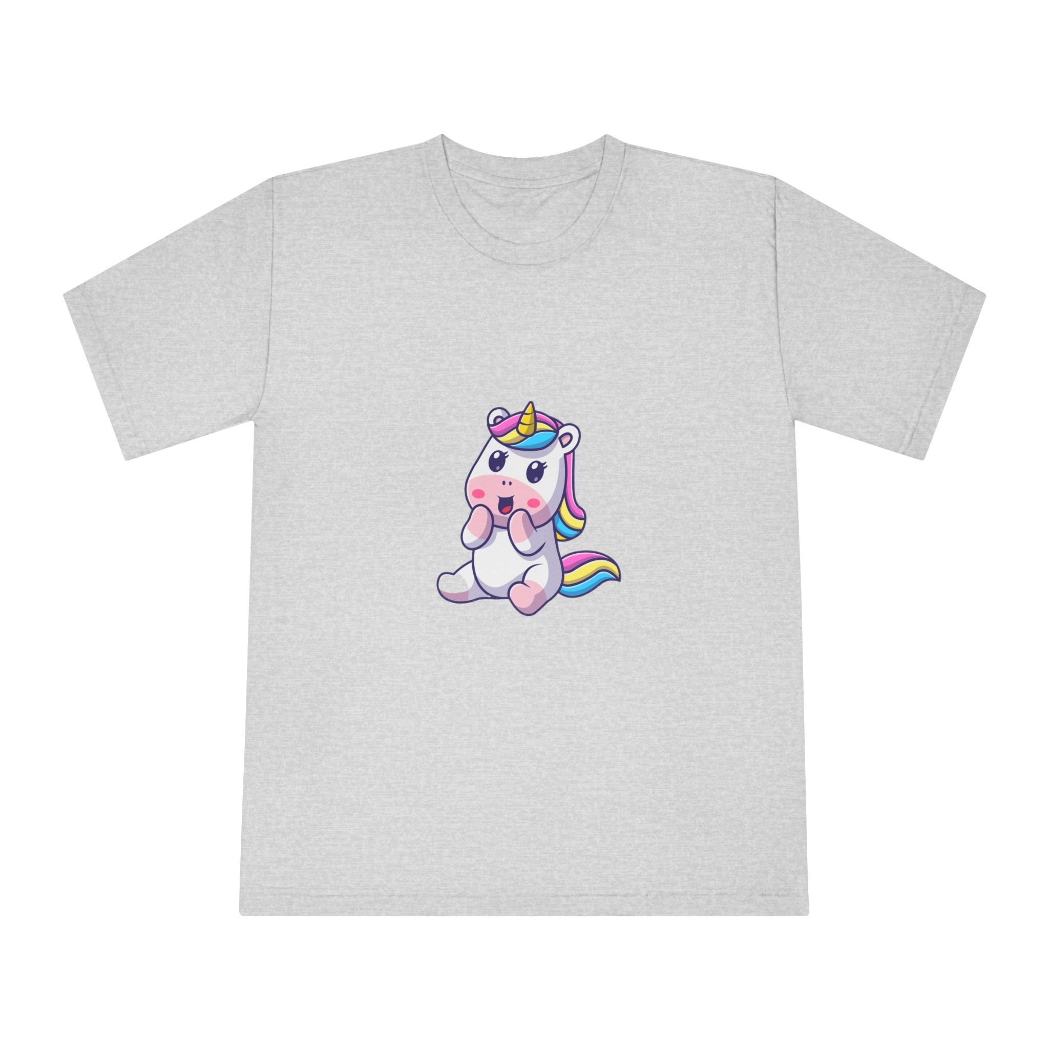 Cute Unicorn Happy Unisex Classic Crewneck T Shirt - Image 13