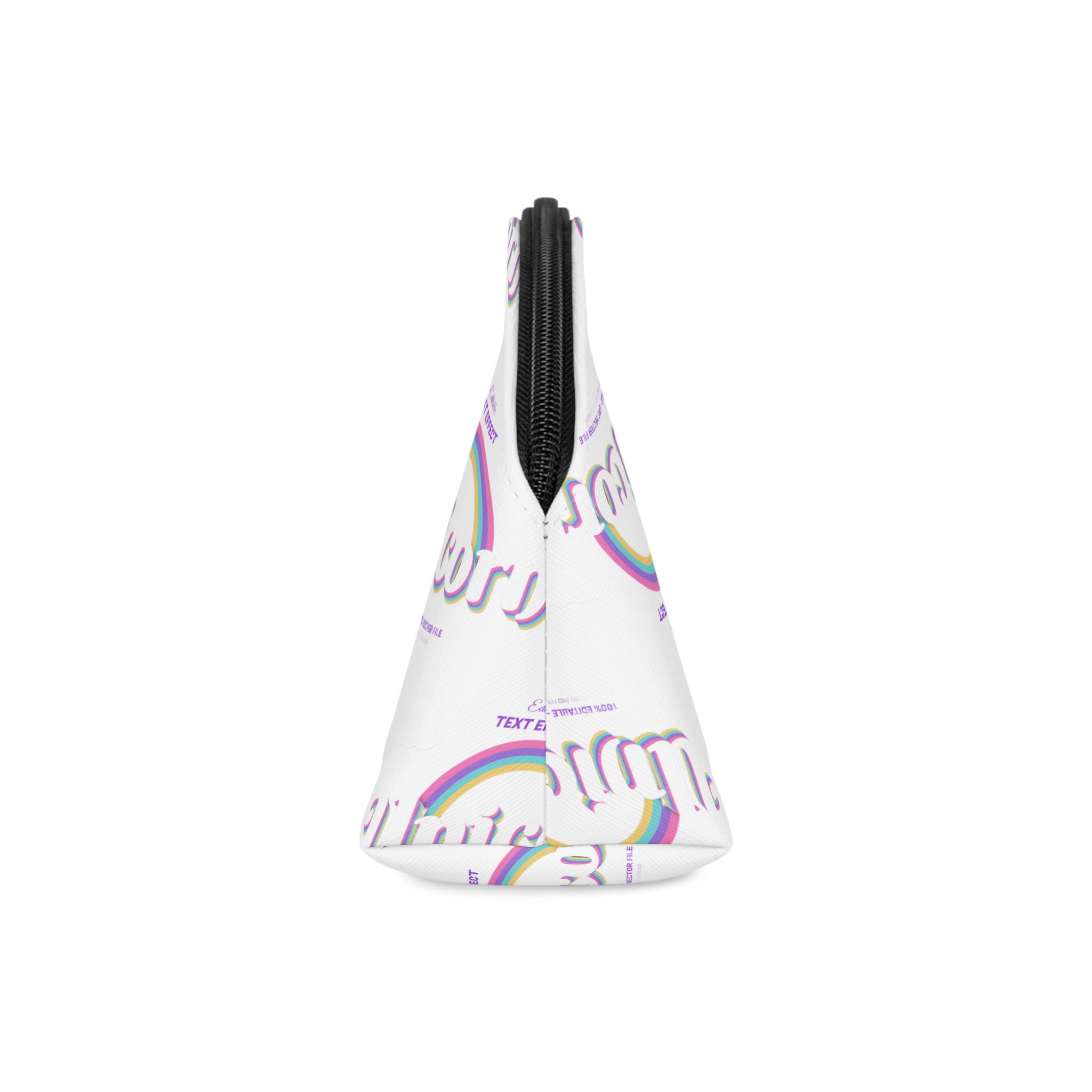 Cute Unicorn Editable Text Effect Makeup Bag - Image 4