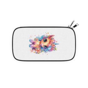 Cute Colorful Magic Unicorn With Flowers Watercolor Style (1) Copia Passport Wallet