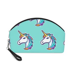 Cartoon Unicorn Head Vector With Maximum 16 Colors I 3 Makeup Bag