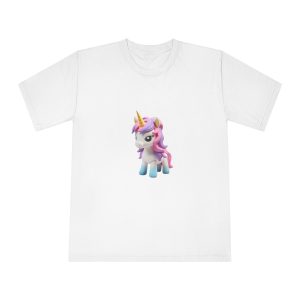 Mythical Unicorn Kids Figurine Style (5) Unisex Classic Crewneck T Shirt