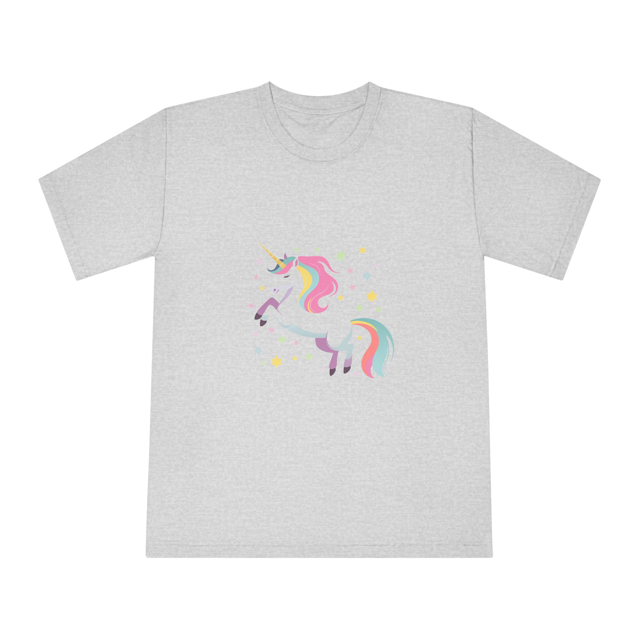 Unicorn With Stars Stars Background Generative Ai Unisex Classic Crewneck T Shirt - Image 13