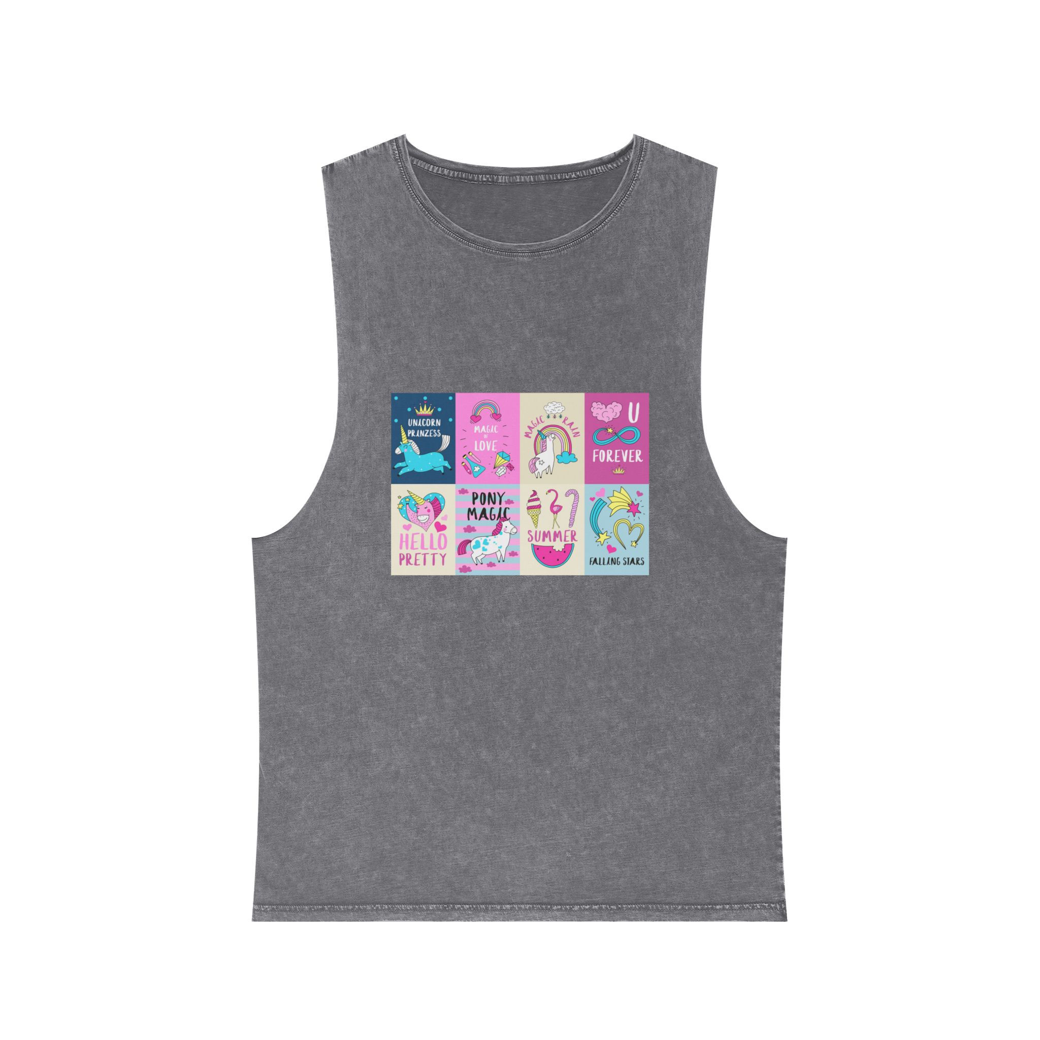 Unicorn V371 Unisex Stonewash Tank Top - Image 9