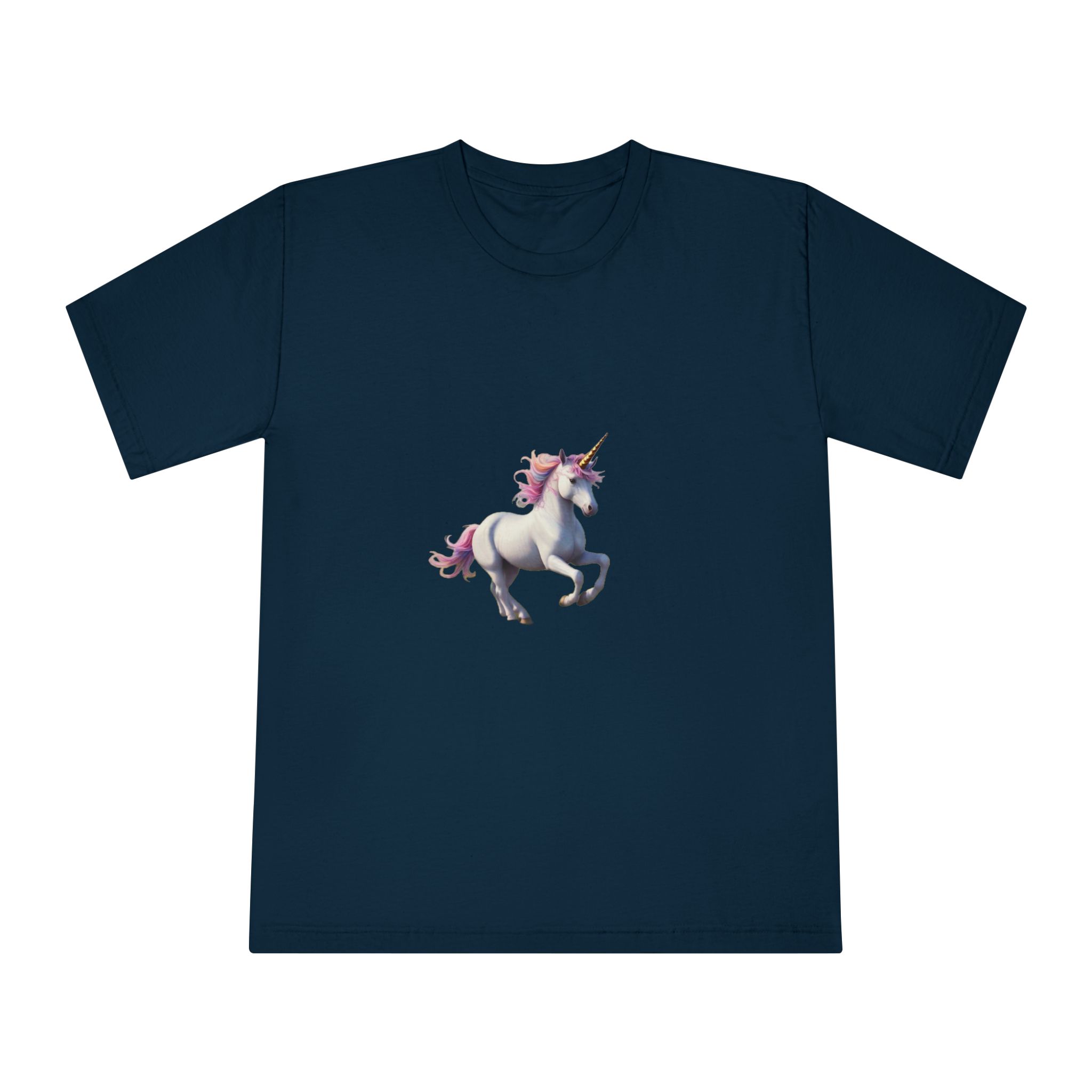 Beautiful Unicorn Running Magical Meadow Unicorn Background Images Whimsical Unicorn (85) Unisex Classic Crewneck T Shirt - Image 17