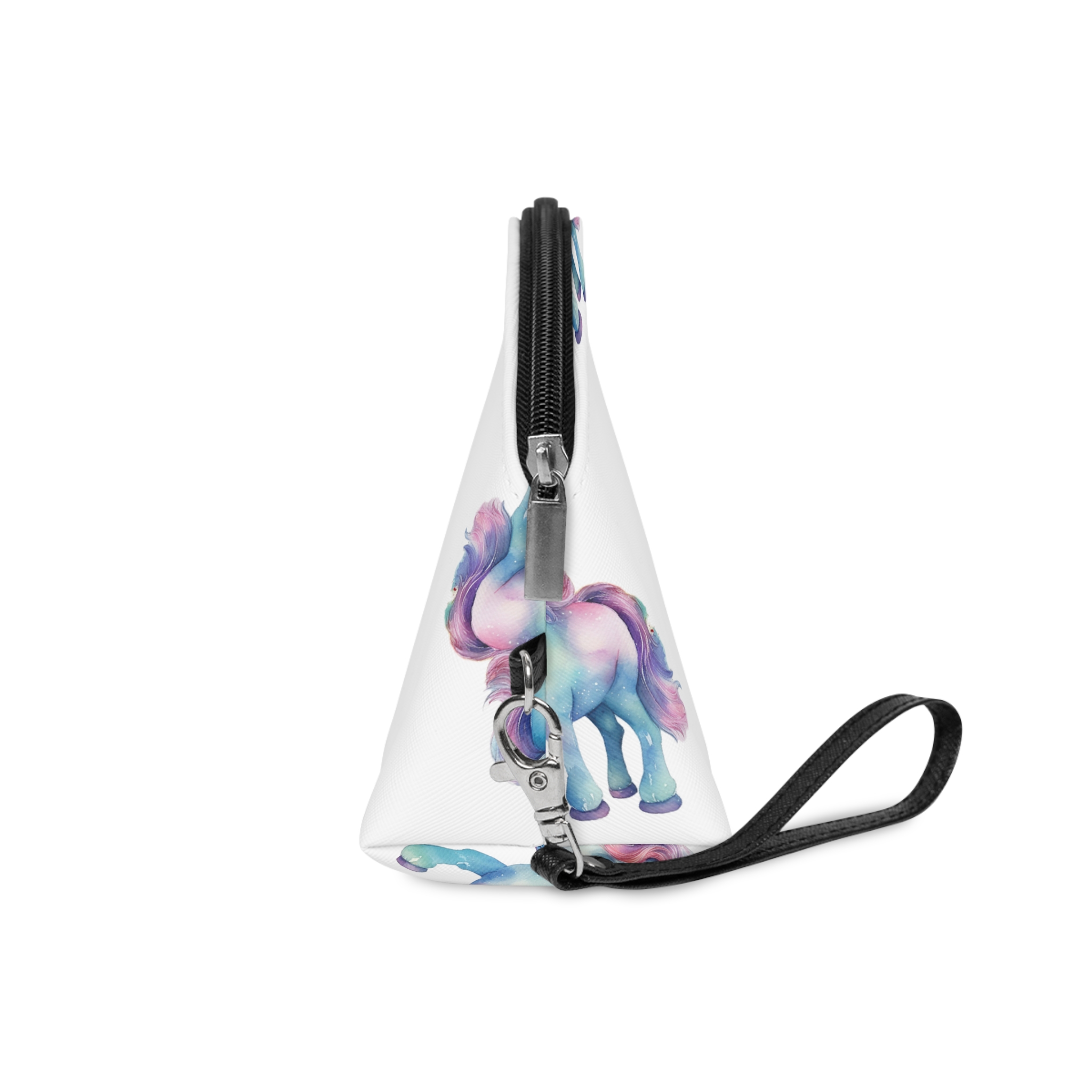 Unicorn With Colorful Mane Pink Mane Generative Ai Makeup Bag - Image 3