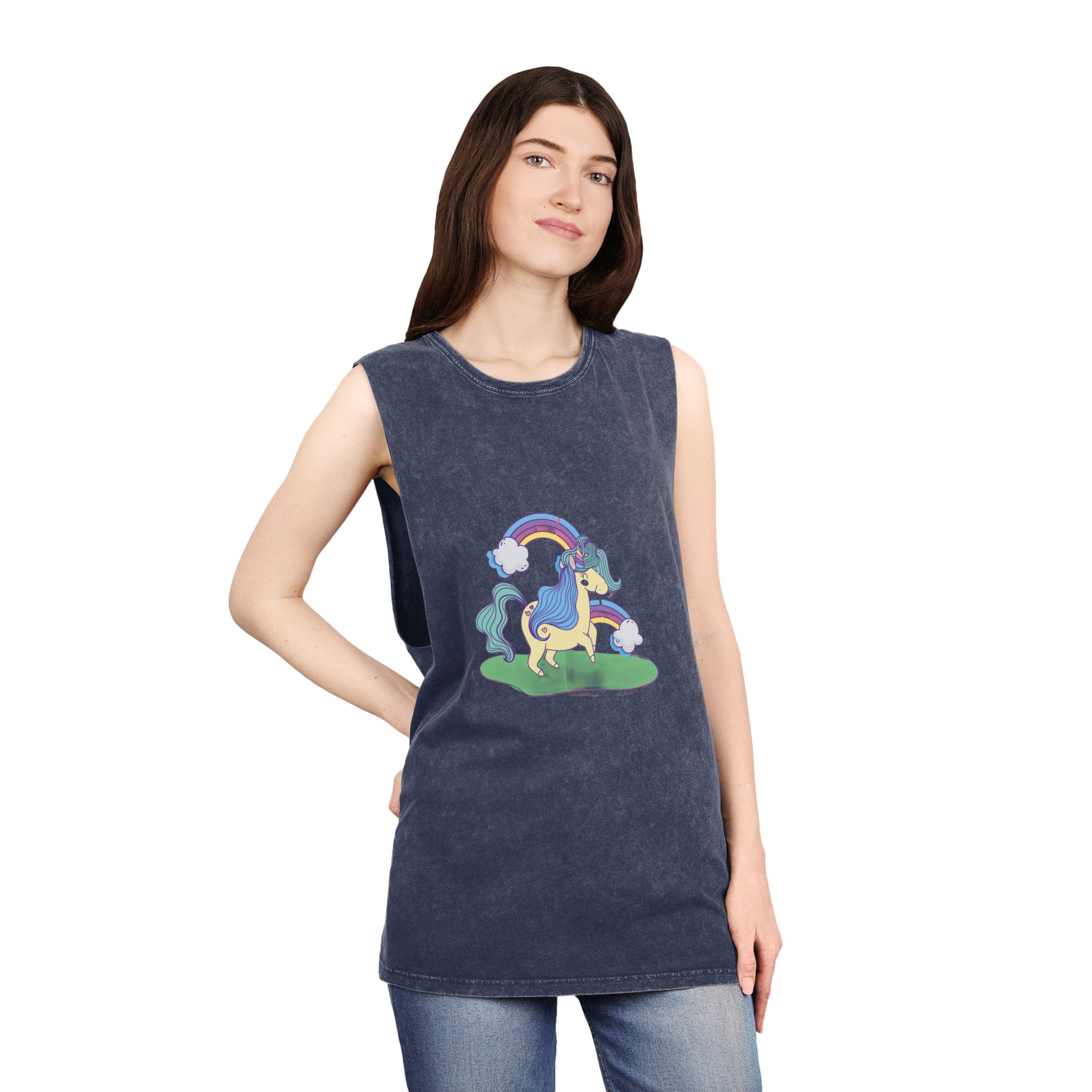 Unicorn V382 Unisex Stonewash Tank Top - Image 16