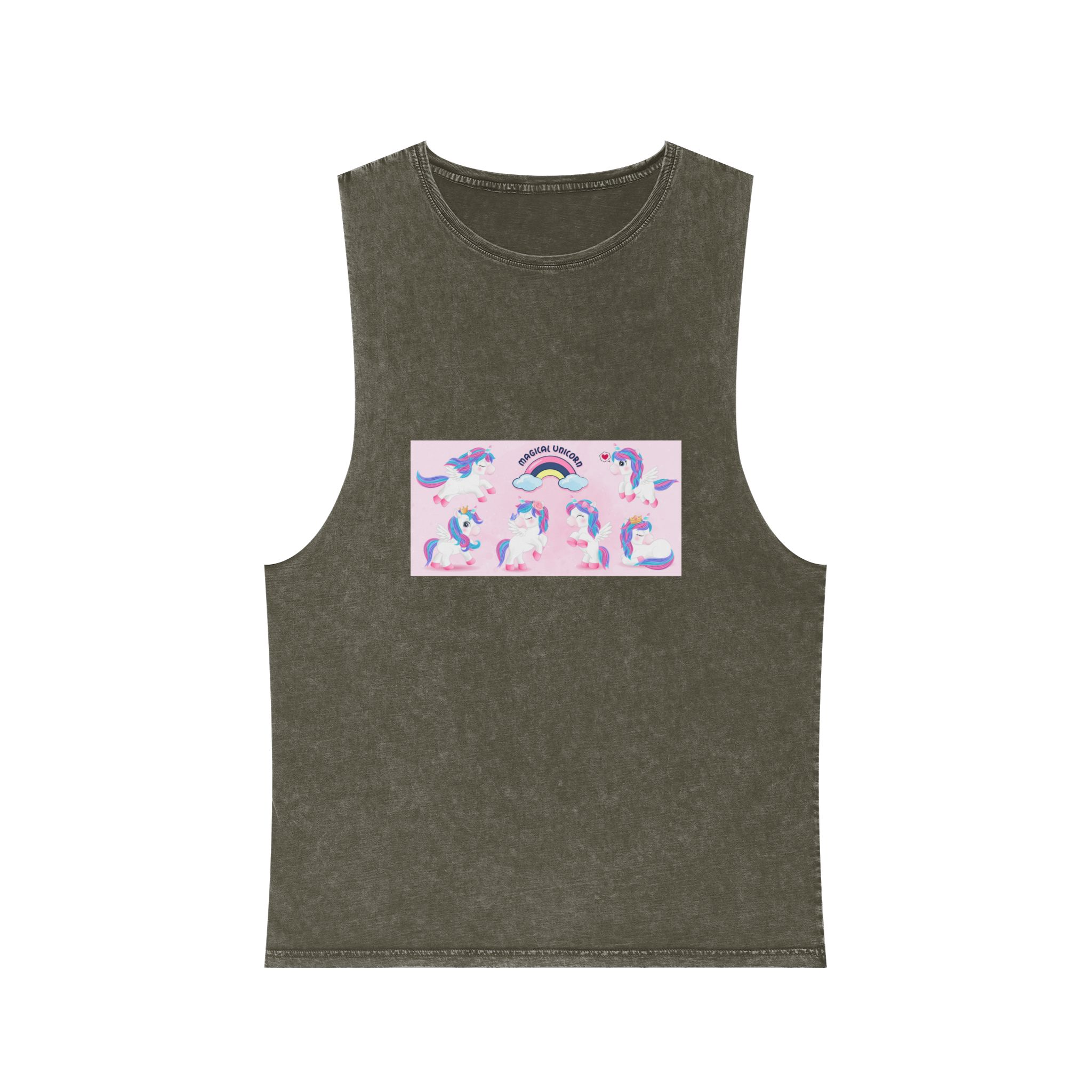 Unicorn V494 Unisex Stonewash Tank Top - Image 5