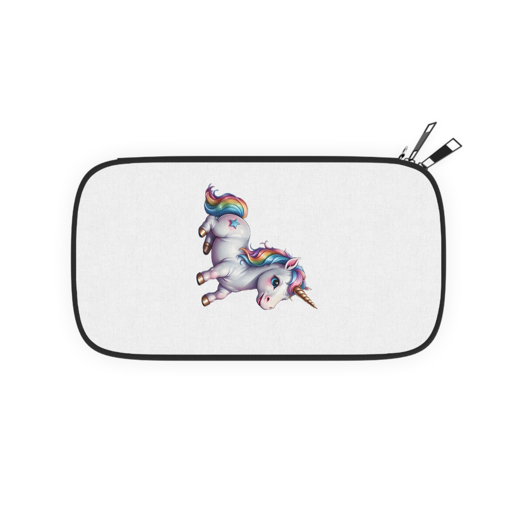 Happy Unicorn Background Sky Rainbow Passport Wallet