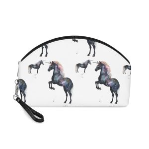 There Are Lot Different Unicorns That Are Painted Watercolor Generative Ai Makeup Bag
