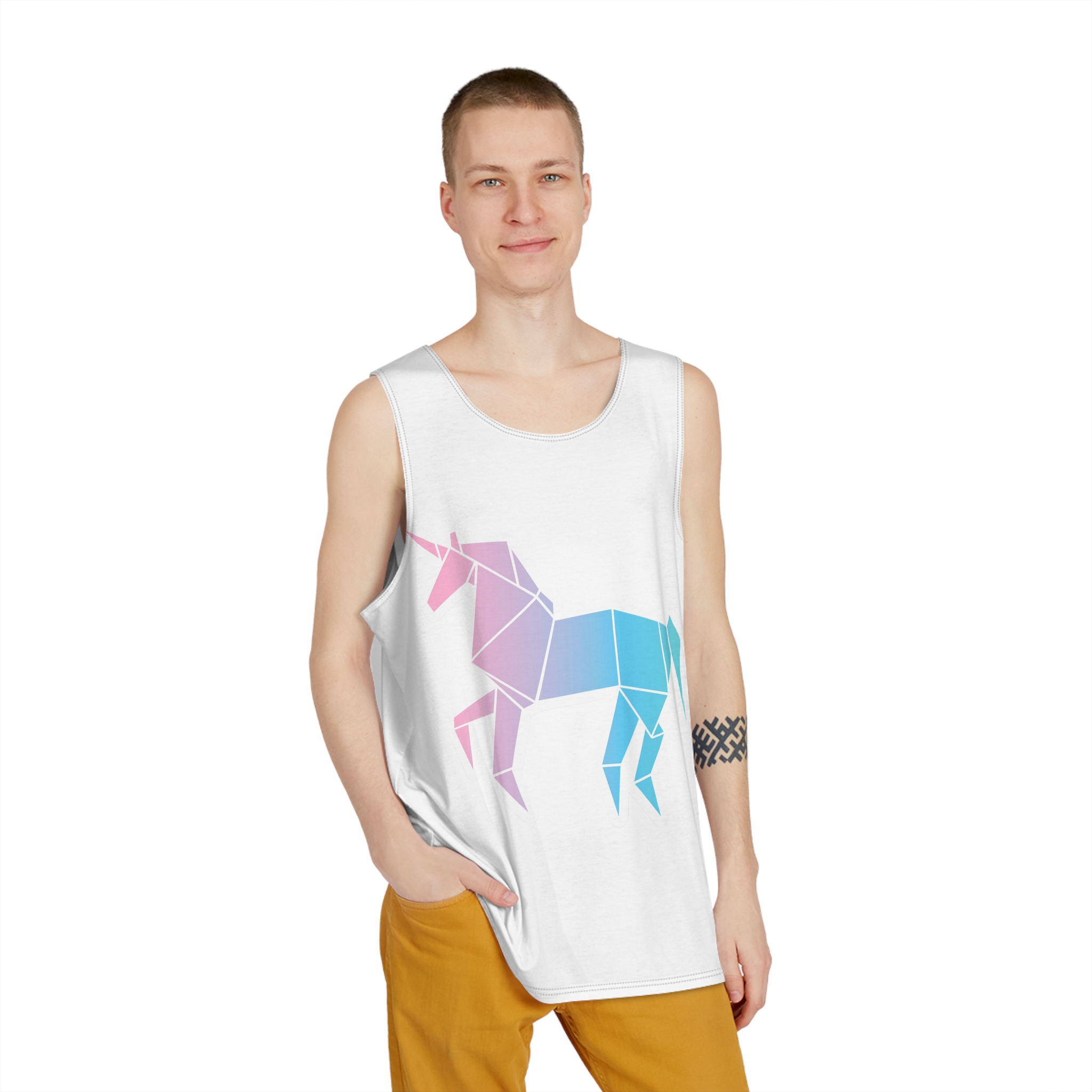 Unicorn V632 Mens Tank Aop - Image 3