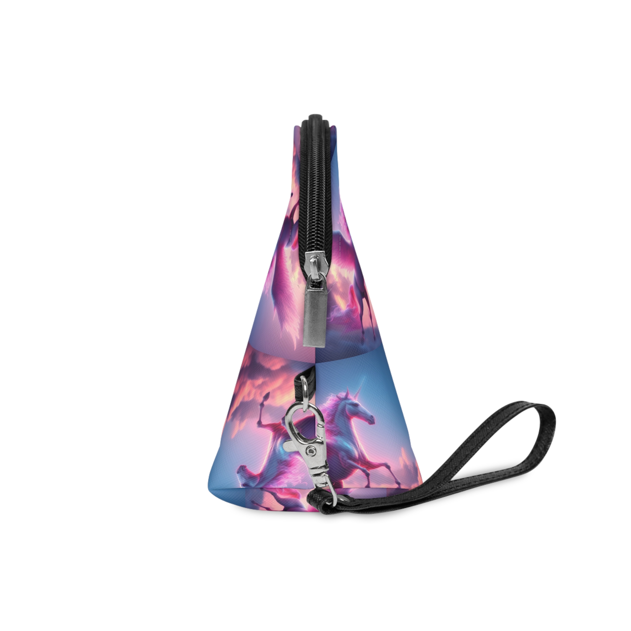 Magical Pink Unicorn Background Sky With Pink Clouds (1) Makeup Bag - Image 3