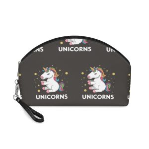 Cute Unicorn Illustration T Shirt Design Unicorn Vector Unicorn Princess Cartoon Vector Makeup Bag