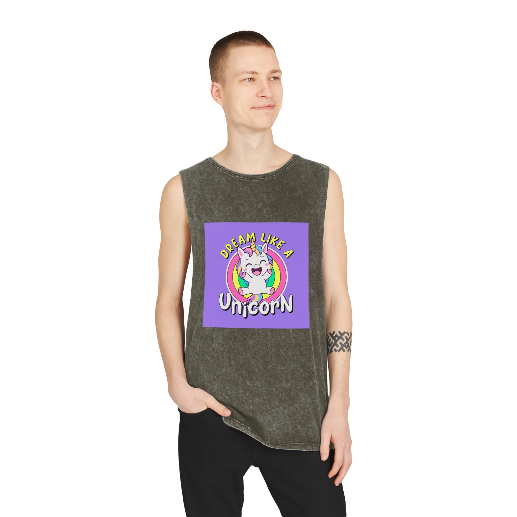 Original Design BDF5C4 Unisex Stonewash Tank Top - Image 7