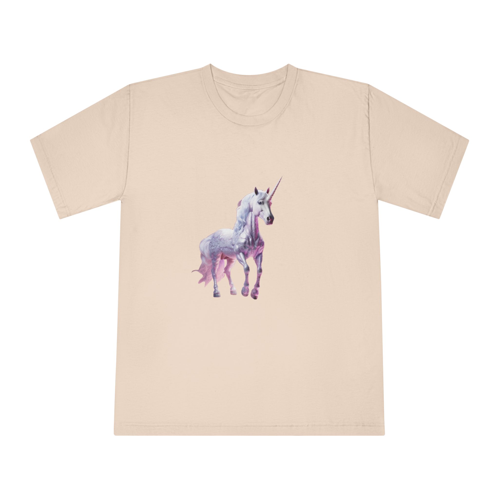 Unicorn With Pink Tone Colors (1) Unisex Classic Crewneck T Shirt - Image 9