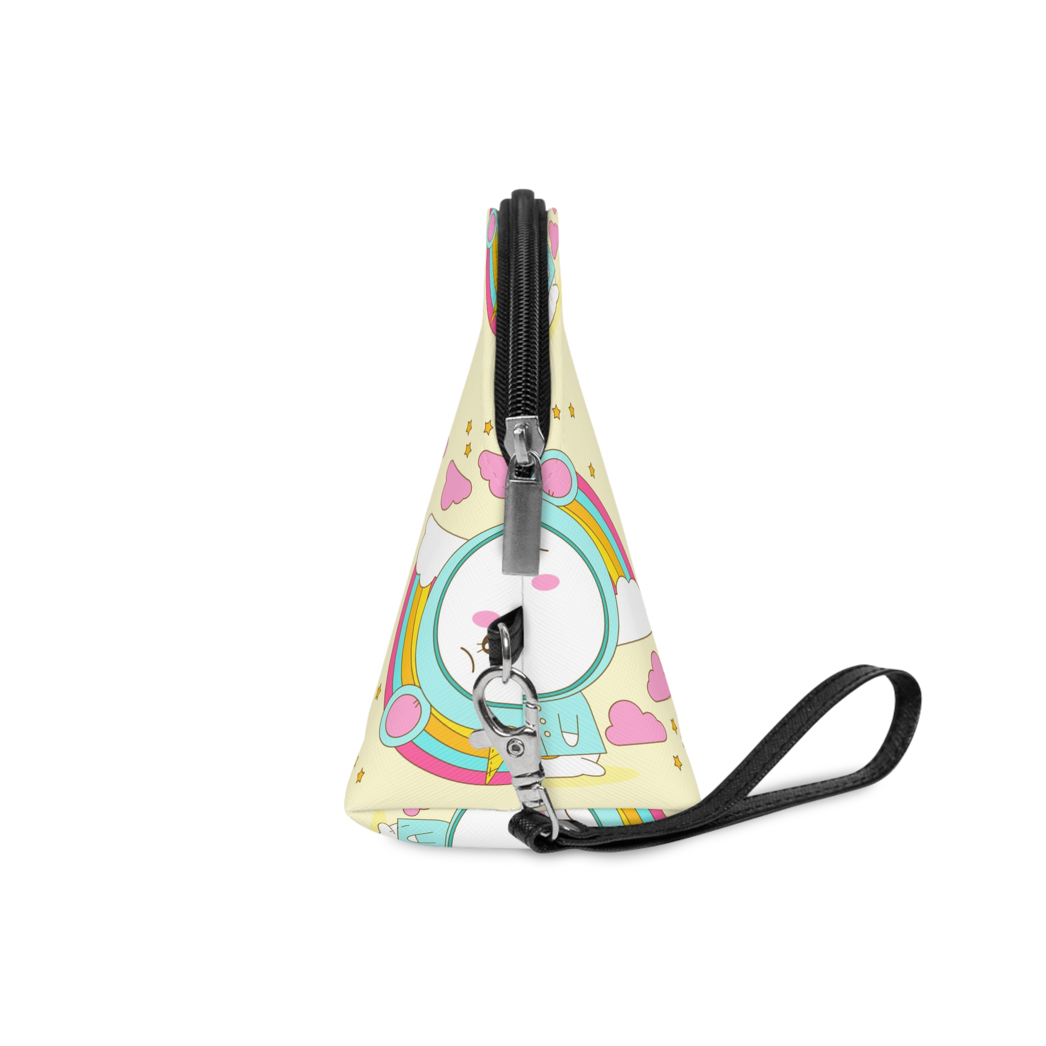Hand Drawn Kawaii Animal Makeup Bag - Image 3